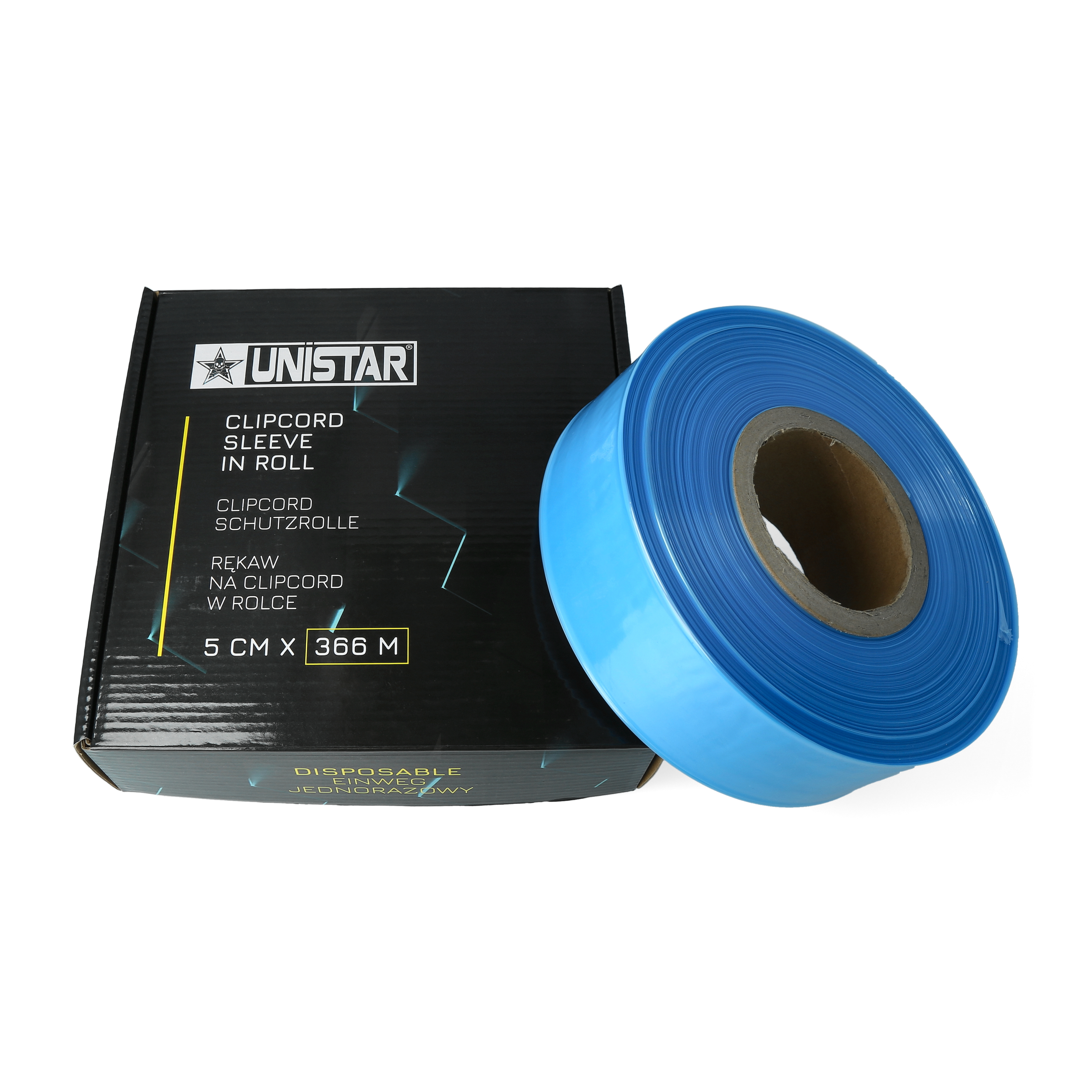 Unistar - Clipcord Sleeve Rolle - 5 cm x 366 m