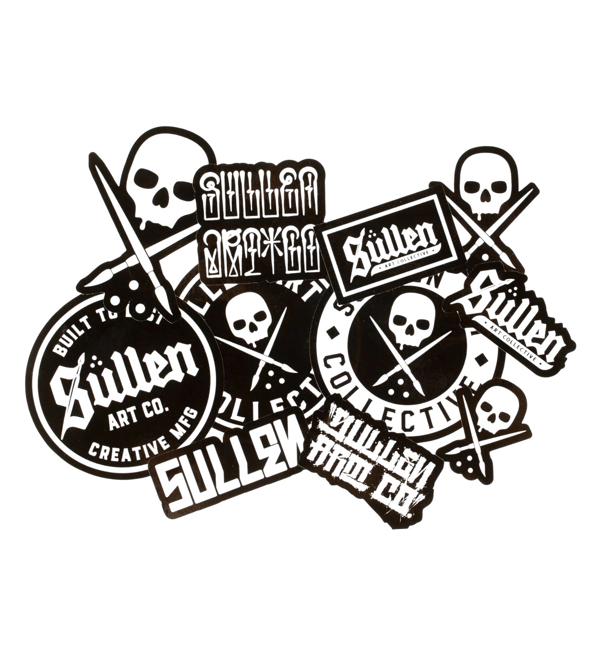 Sullen Logo Sticker Sheet Black/White