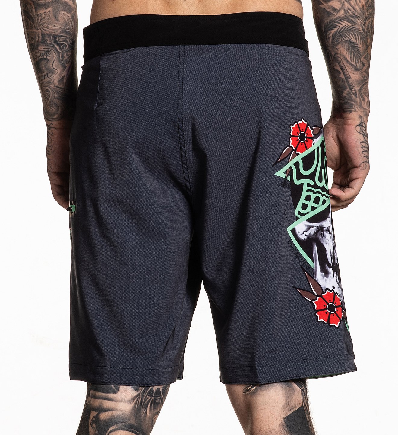 Sullen Clothing - Rigoni Skull Boardshorts Größe: 38