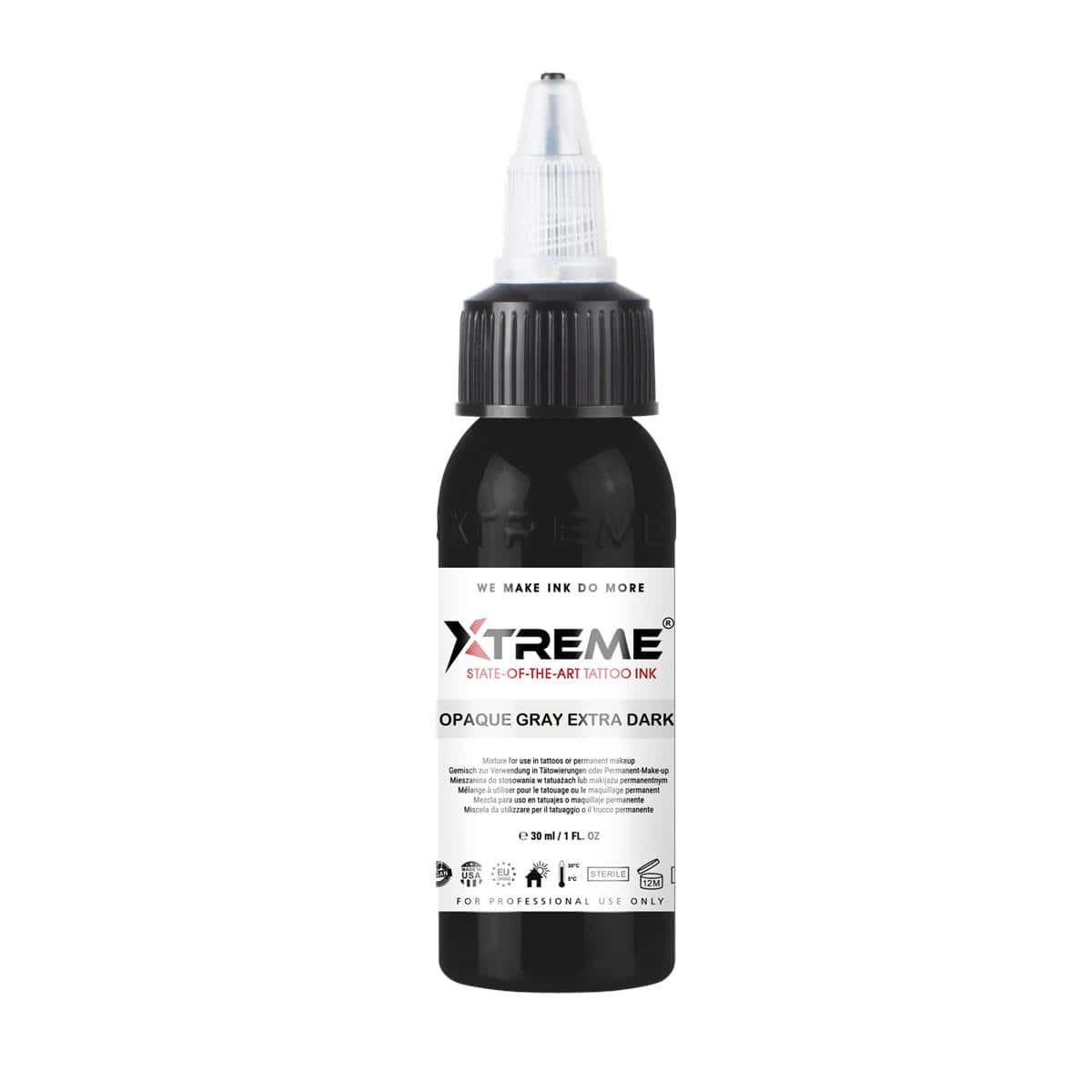 Xtreme Ink - Opaque Gray Extra Dark - 30 ml