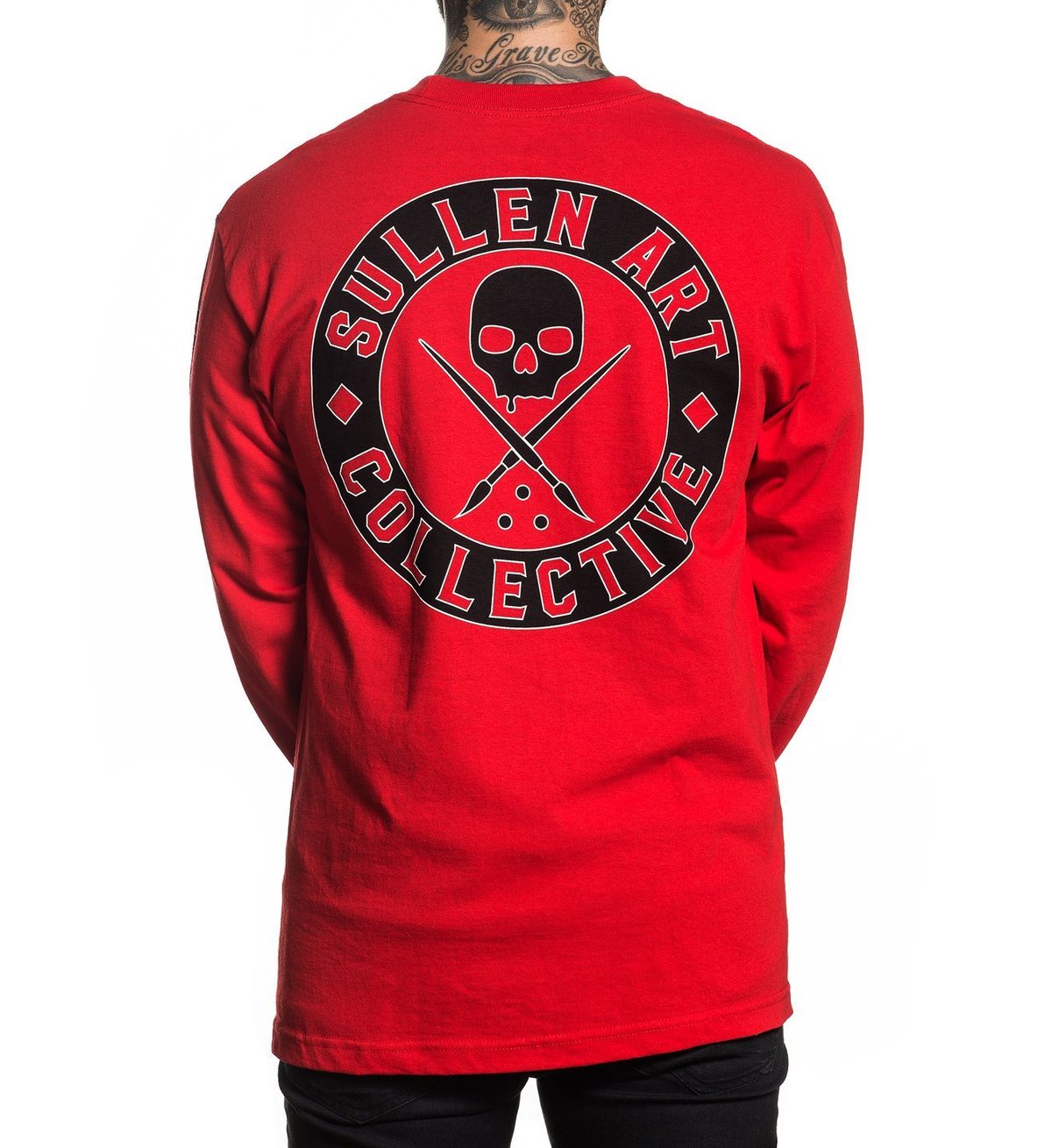Sullen Clothing - Badge of Honour Long Sleeve - Red Size: L