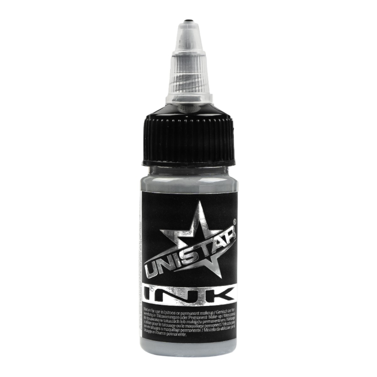 Unistar Colors Ink Basic Gray Medium 30ml Tätowierfarbe Flasche KC31