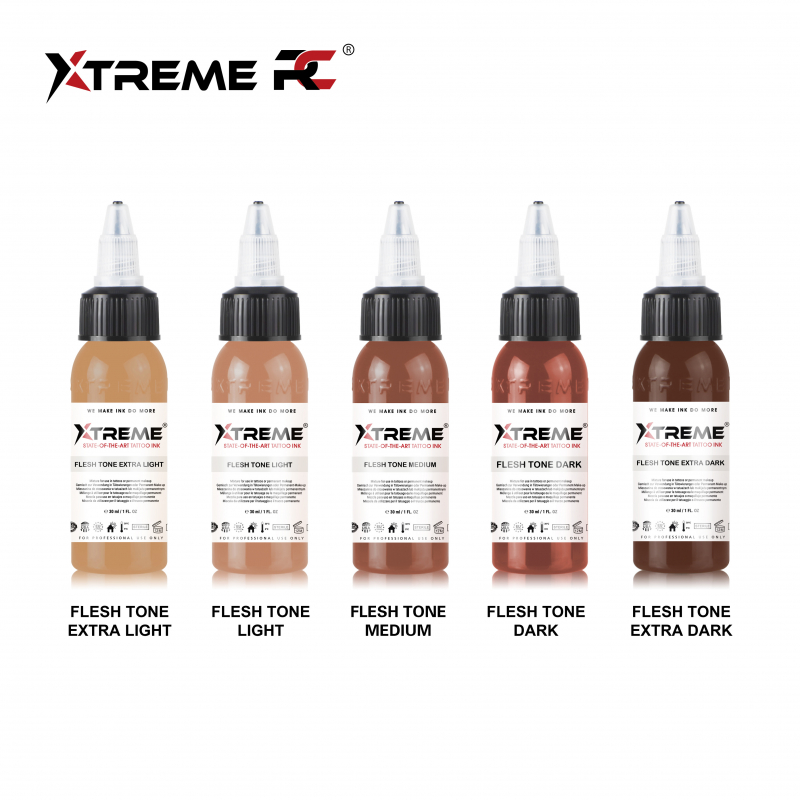 Xtreme Ink - Flesh Tone Set - 5 x 30 ml