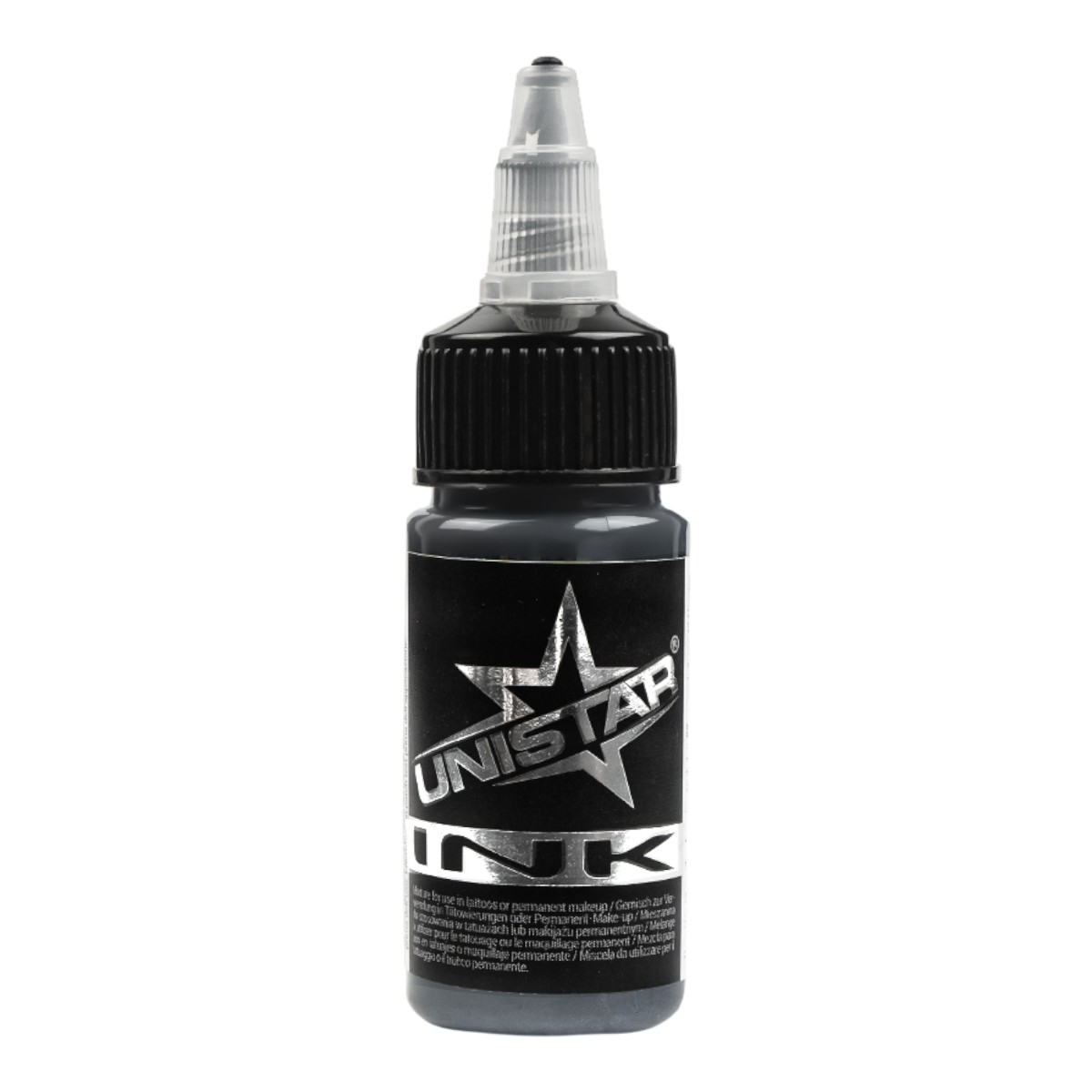 Unistar Colors Ink Basic Gray Medium Dark 30ml Tätowierfarbe Flasche KC31A