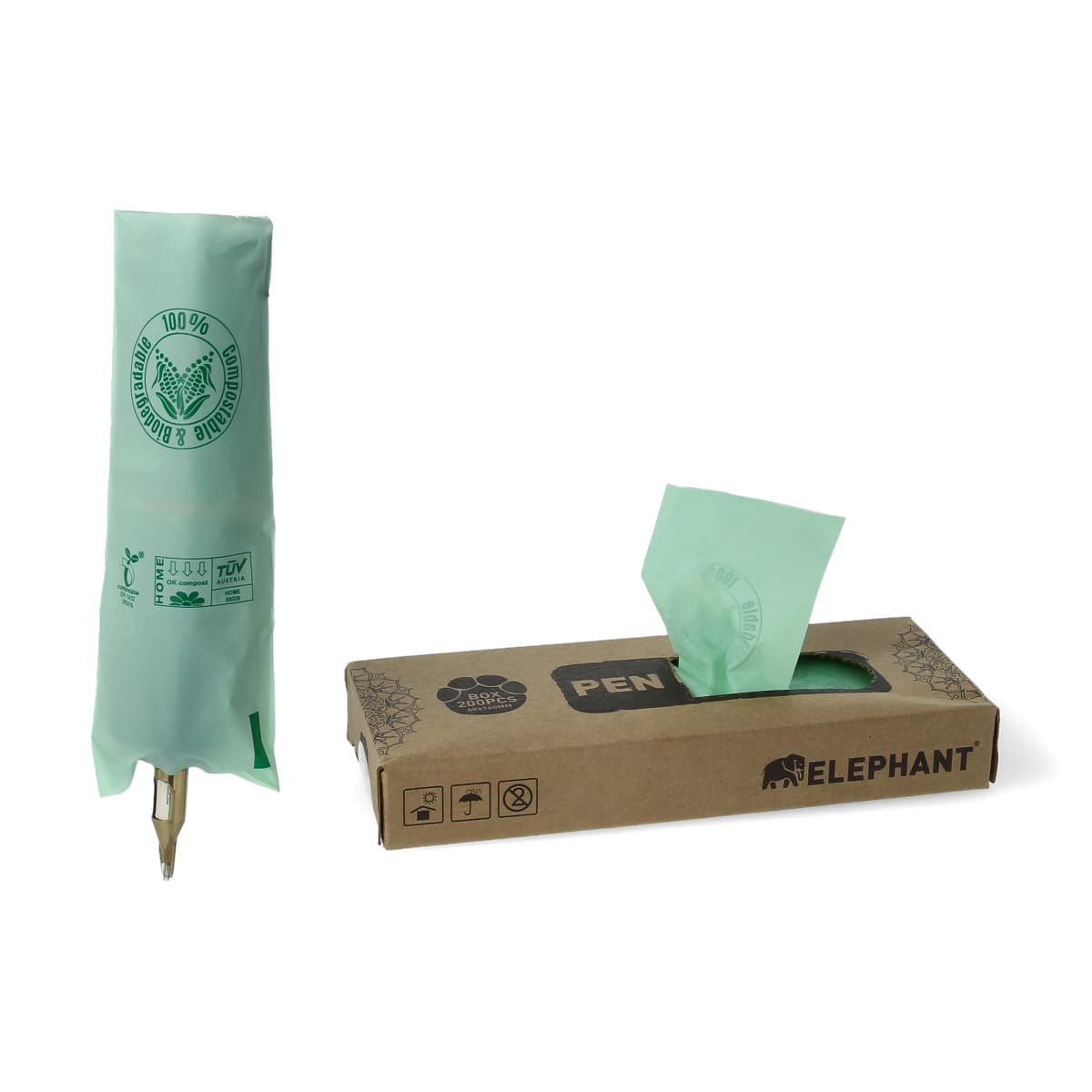 Elephant - Pen Cover - Biodegradable - 6 x 16 cm - 200 pieces