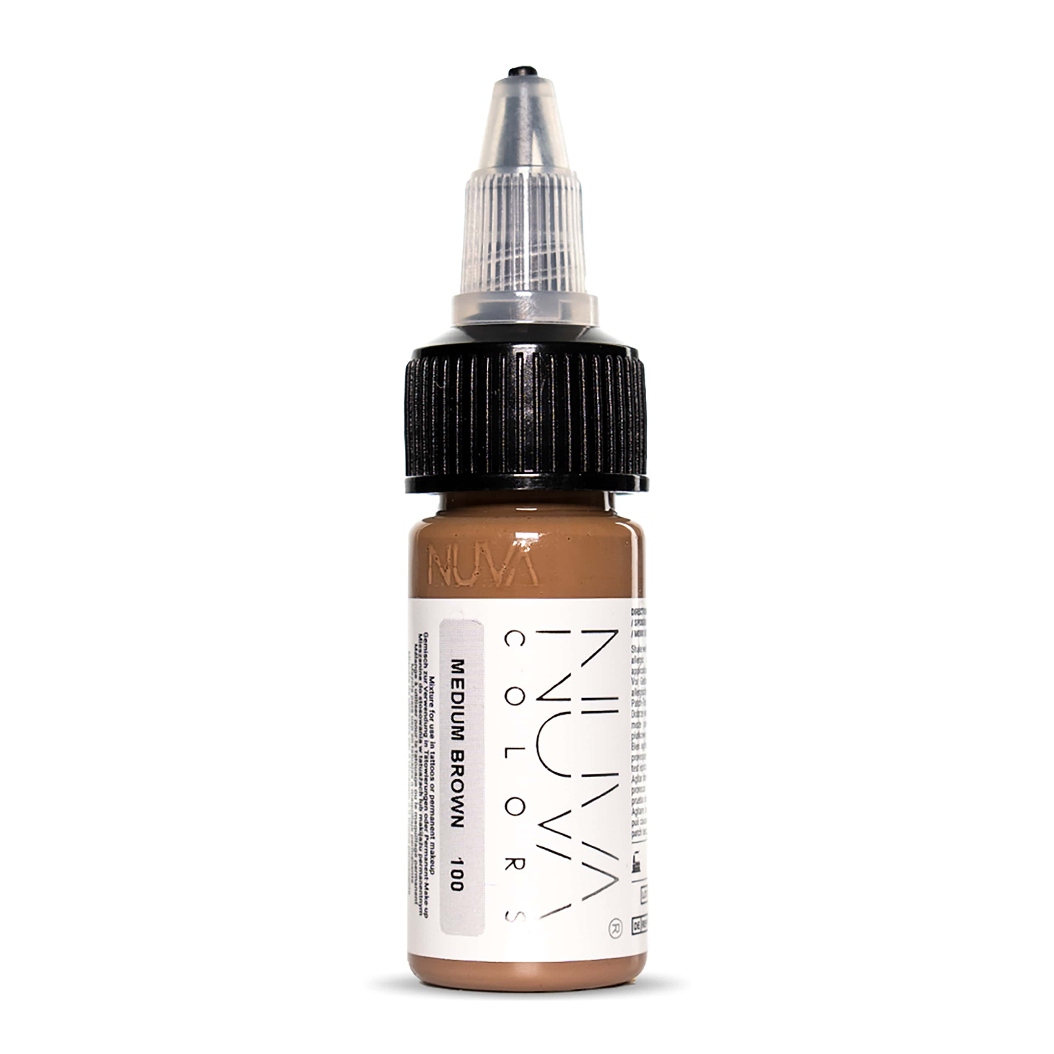 Nuva Colors - PMU Pigment - 100 Medium Brown - 15 ml