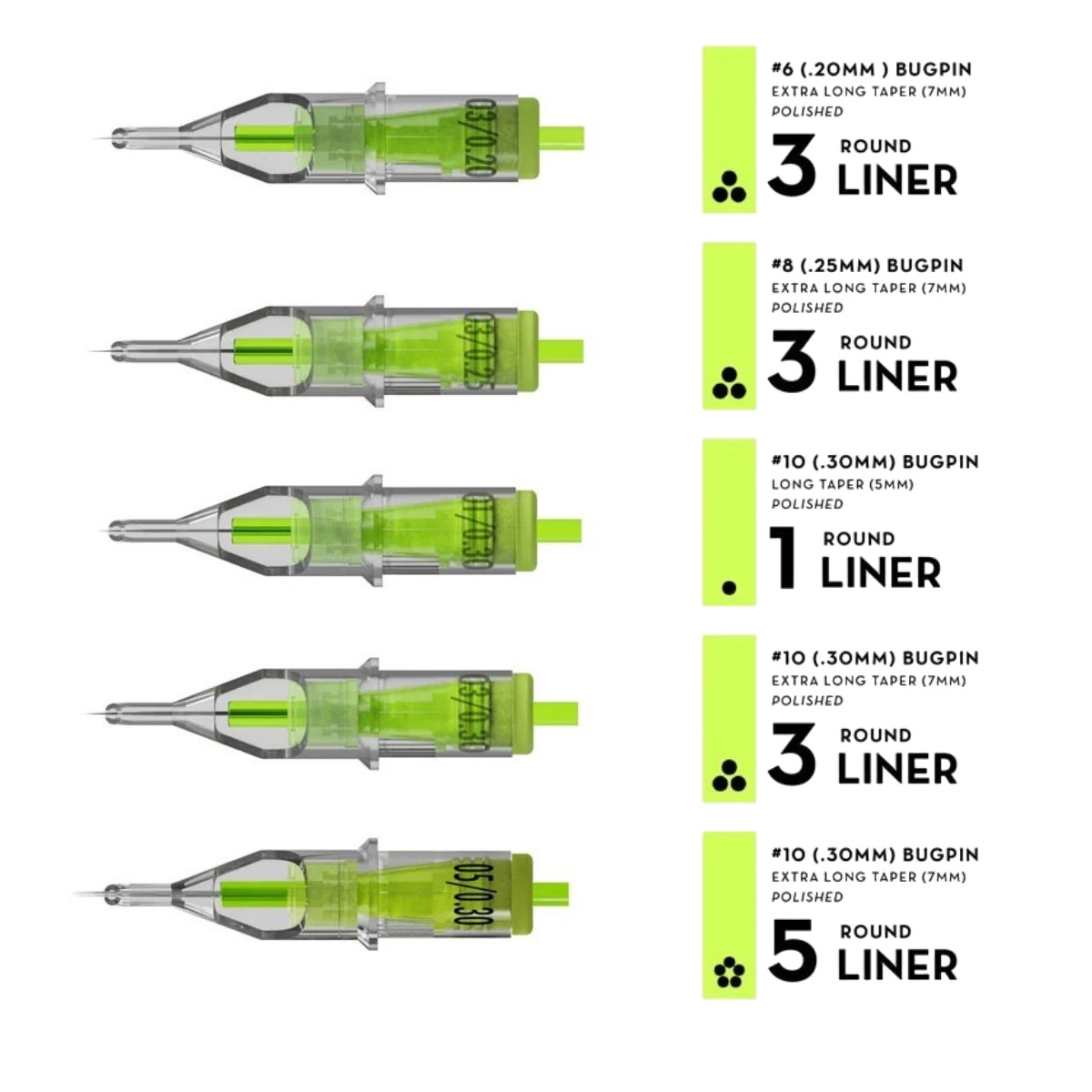 Stellar 2.0 Cartridges - Fine Line Sample Box of 5