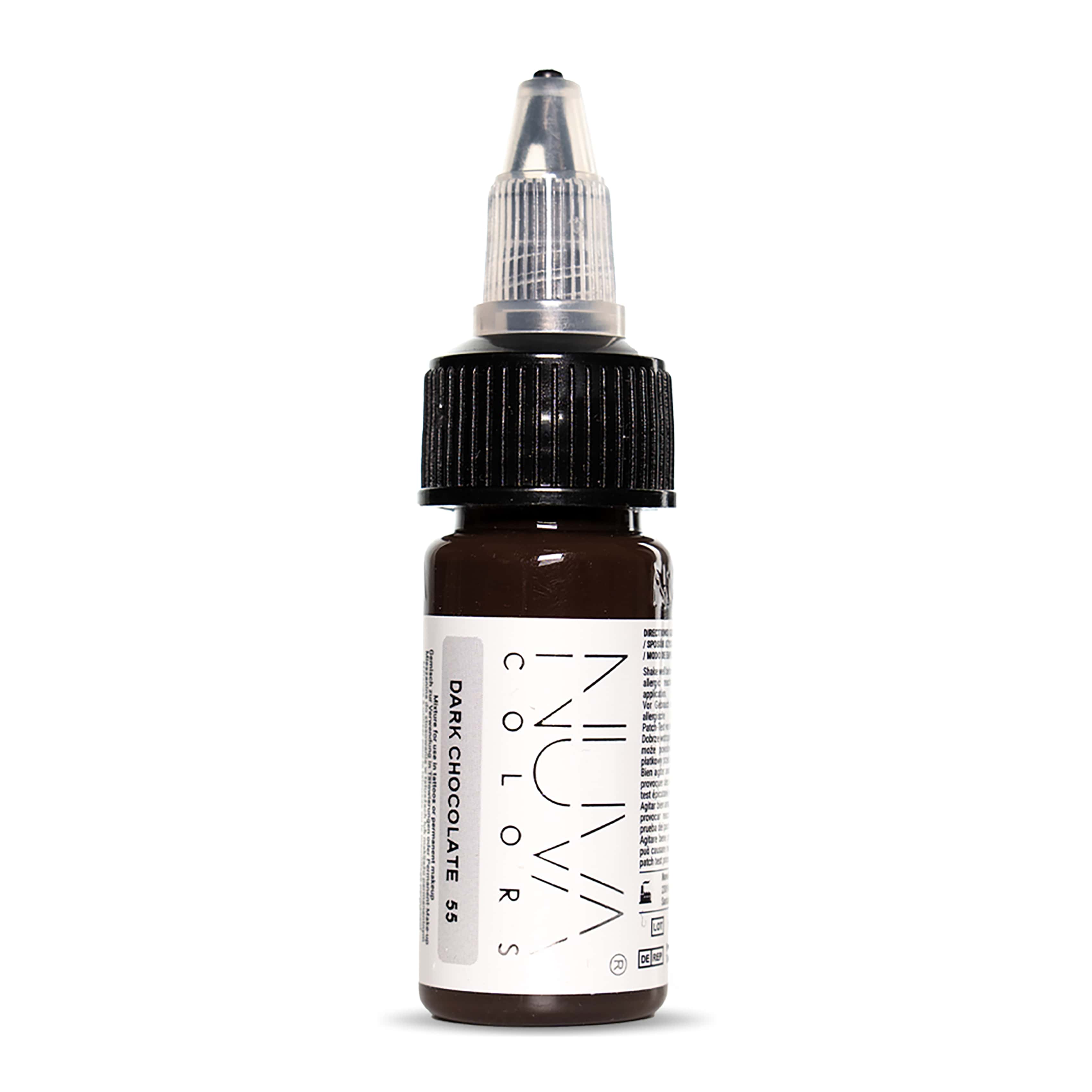 Nuva Colors - PMU Pigment - 55 Dark Chocolate - 15 ml