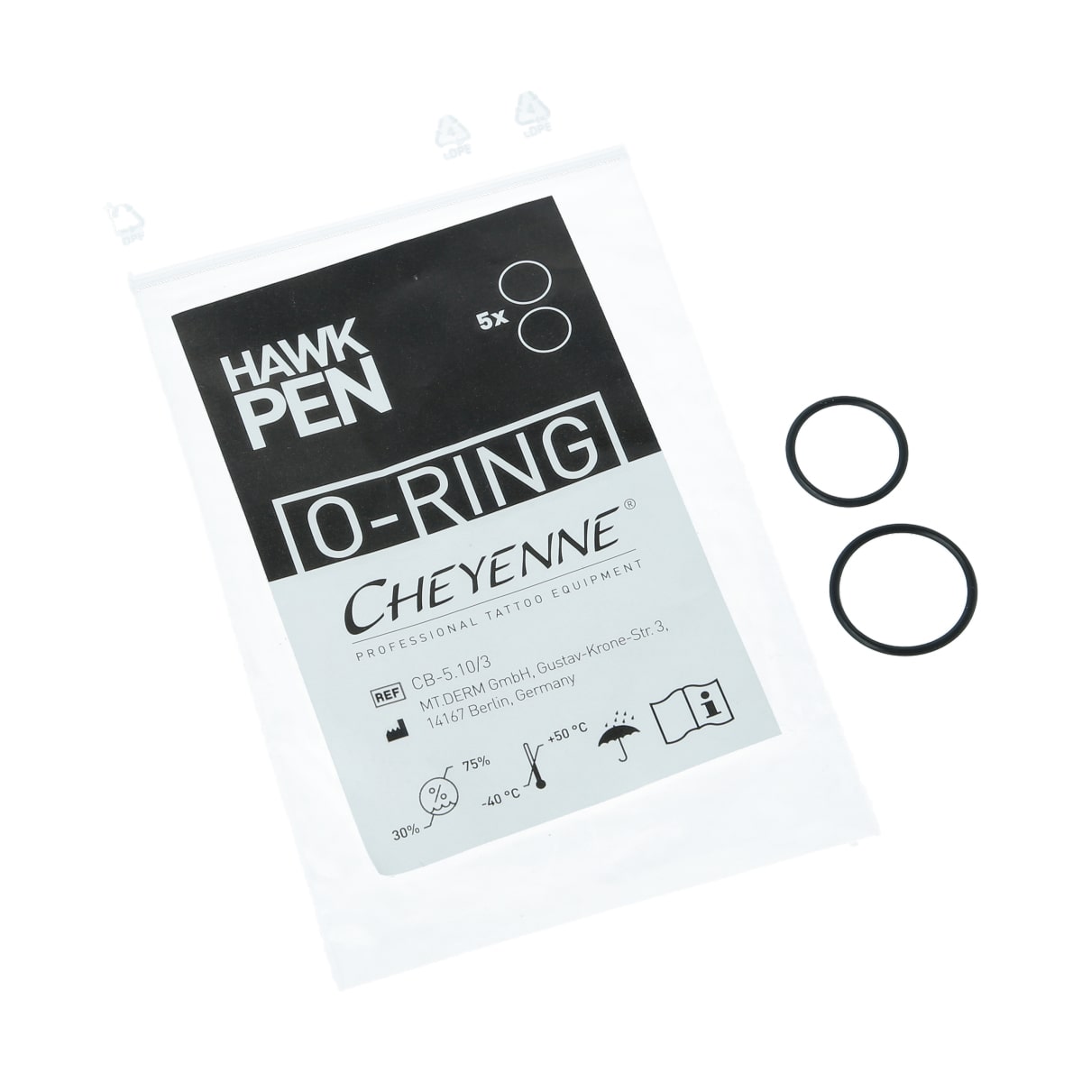 Cheyenne - Hawk Pen O-Ringe Set - 5 x 2 Stück