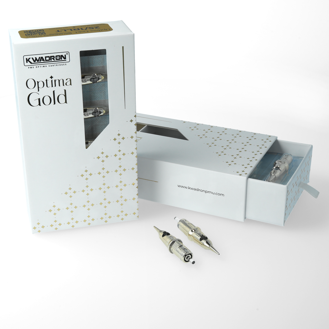 Kwadron - PMU Optima Gold Cartridges - Round Liner - 1RL 0.25 mm - 20 Stück Kwadron - PMU Optima Gold Cartridges - Round Liner - 1RL 0.25 mm - 20 Stück