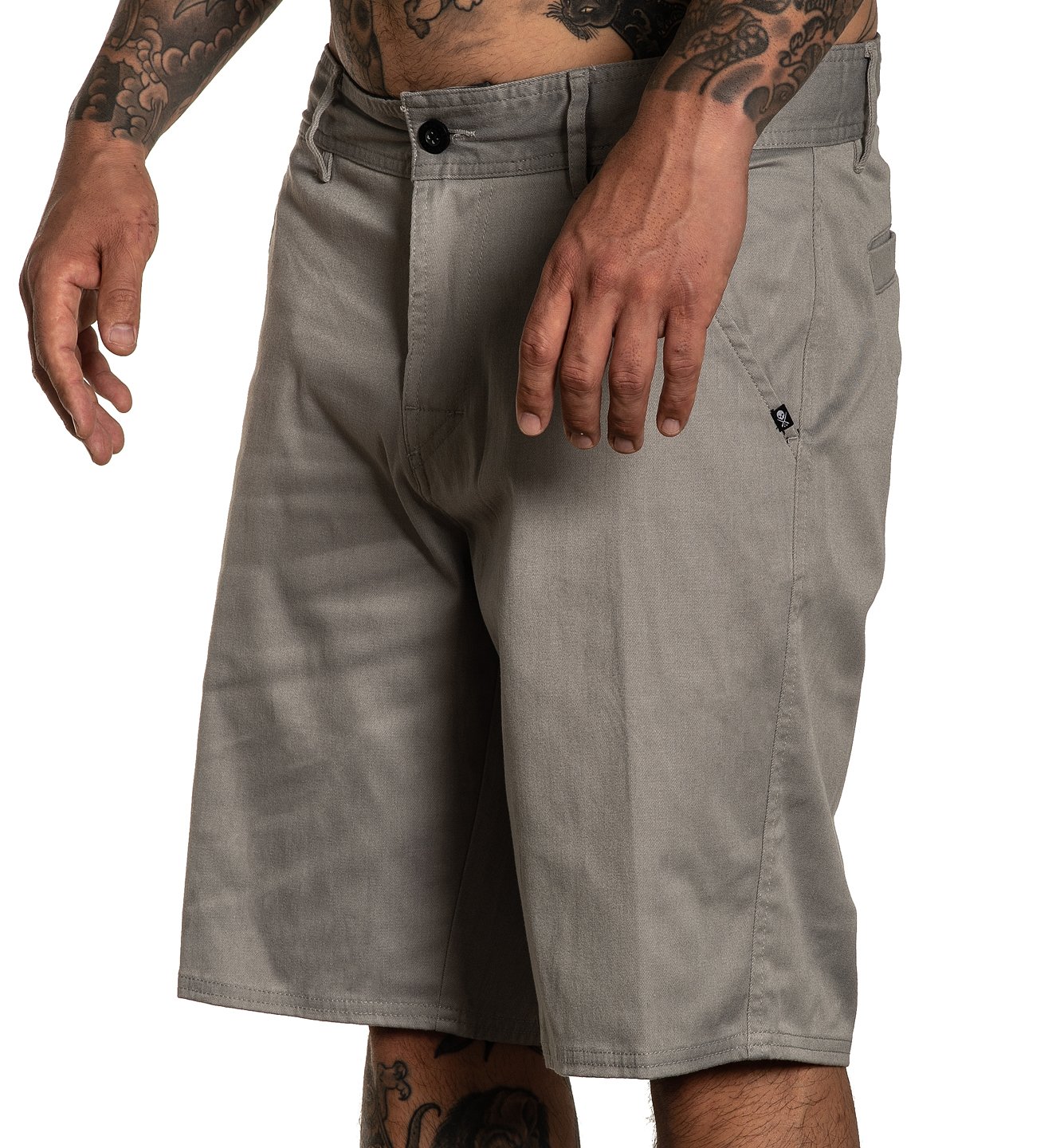 Sullen Clothing - Sunset Walk Shorts - Light Grey Größe: 34