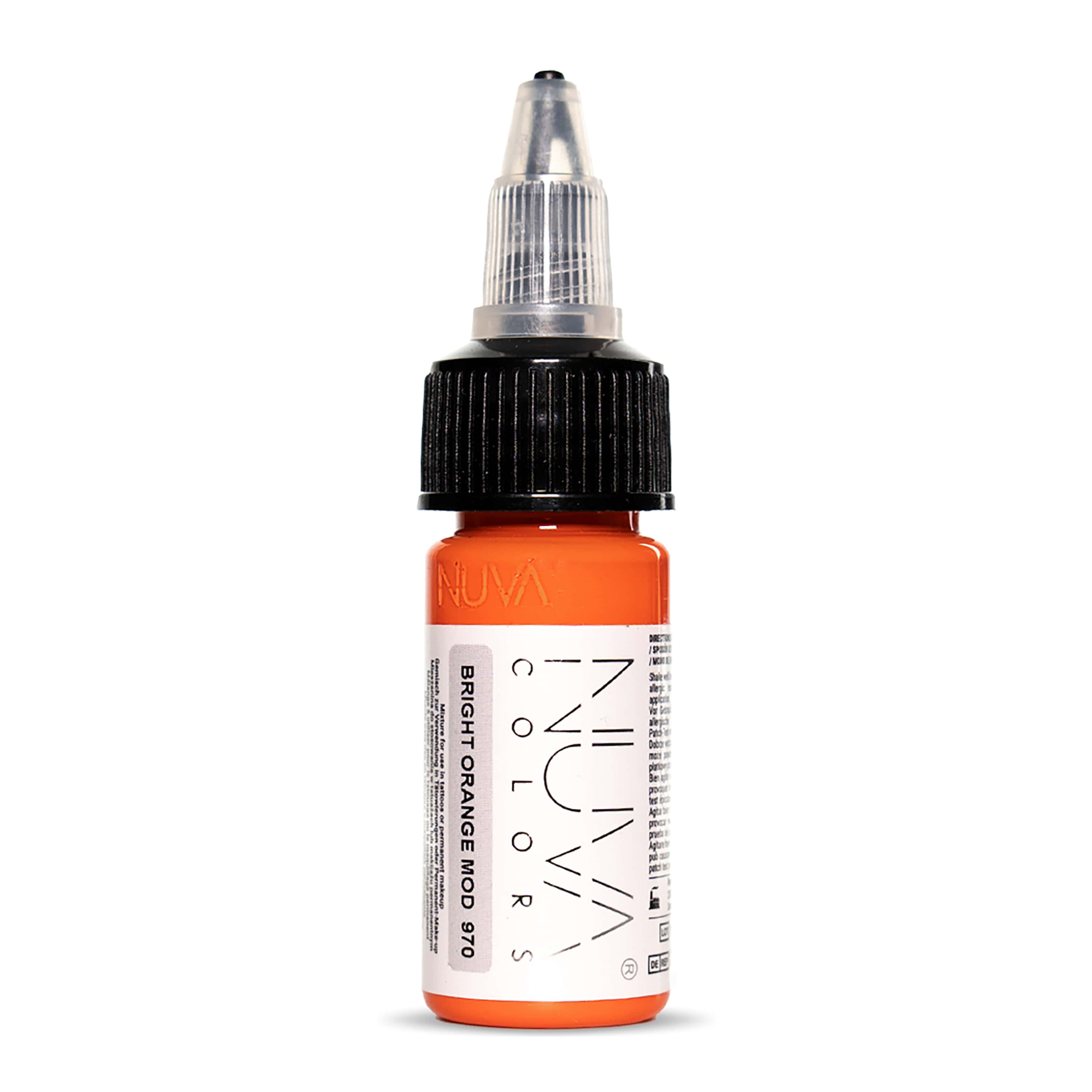 Nuva Colors - MODIFIER - PMU Pigment - 970 Bright Orange Mod - 15 ml