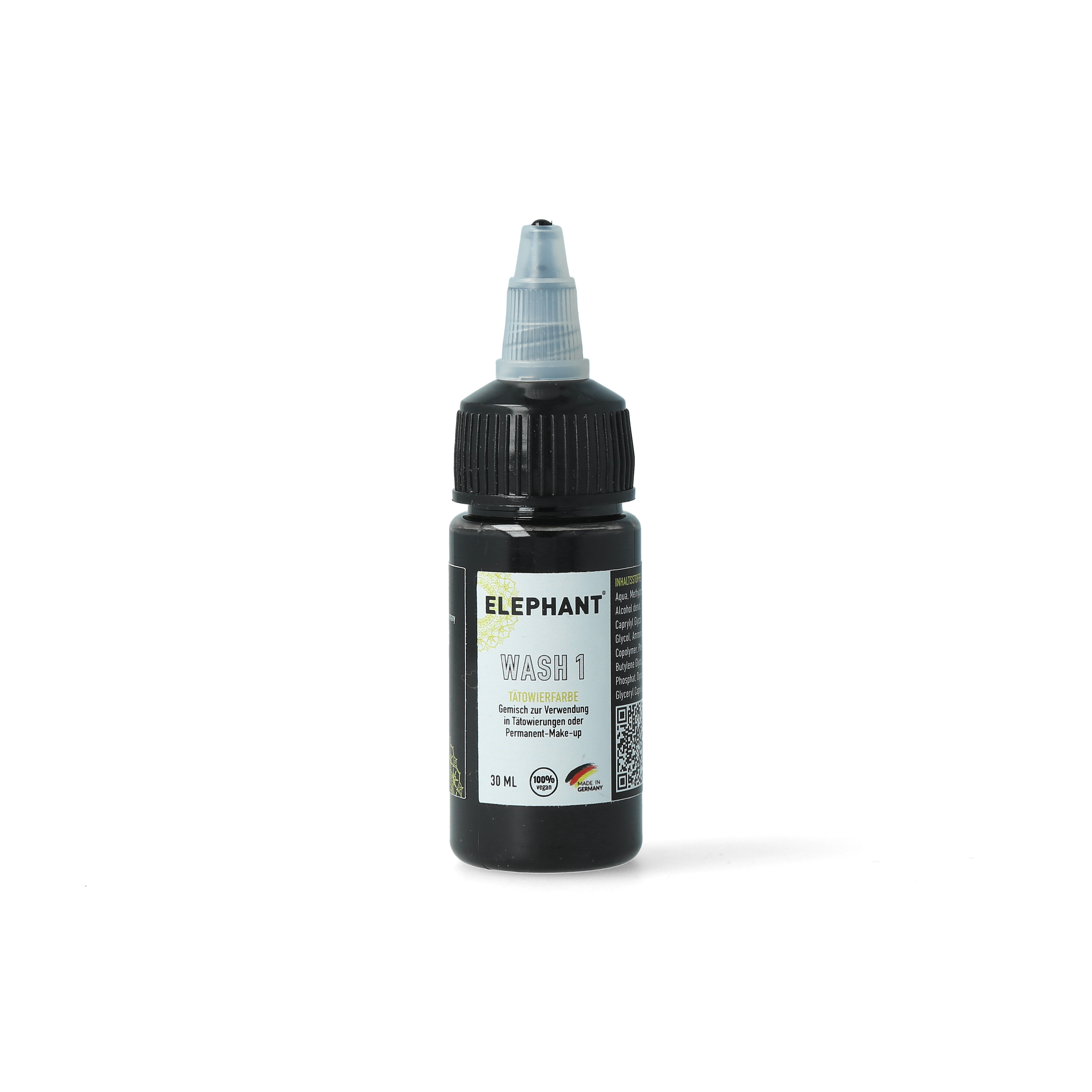 Elephant Tattoo Ink Wash 1 – Sehr helle Graywash-Tätowierfarbe für sanfte Verläufe und feine Schattierungen (30ml)