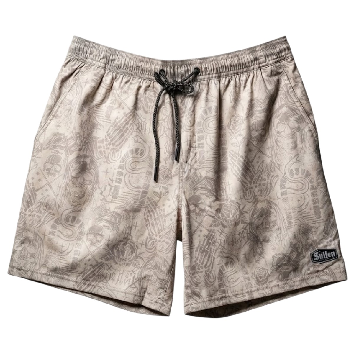 Sullen Clothing Creeping Death E-Waist Boardshorts - Off White - Größe: L