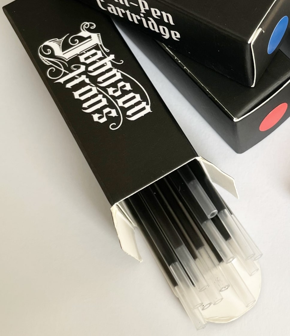 Johnson Irons - Ball-Pen Cartridges re-fills - 10 pieces colour: Red