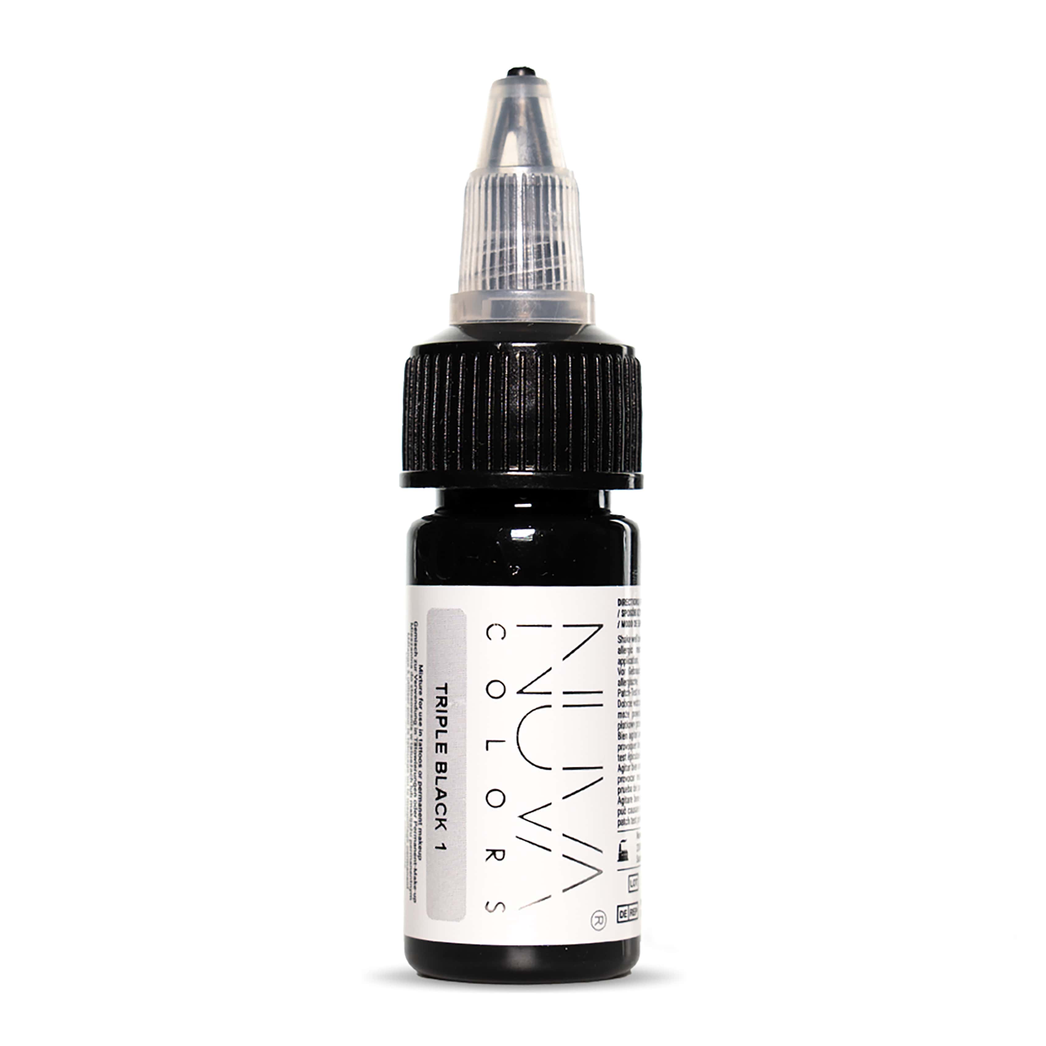 Nuva Colors - PMU Pigment - 01 Triple Black - 15 ml