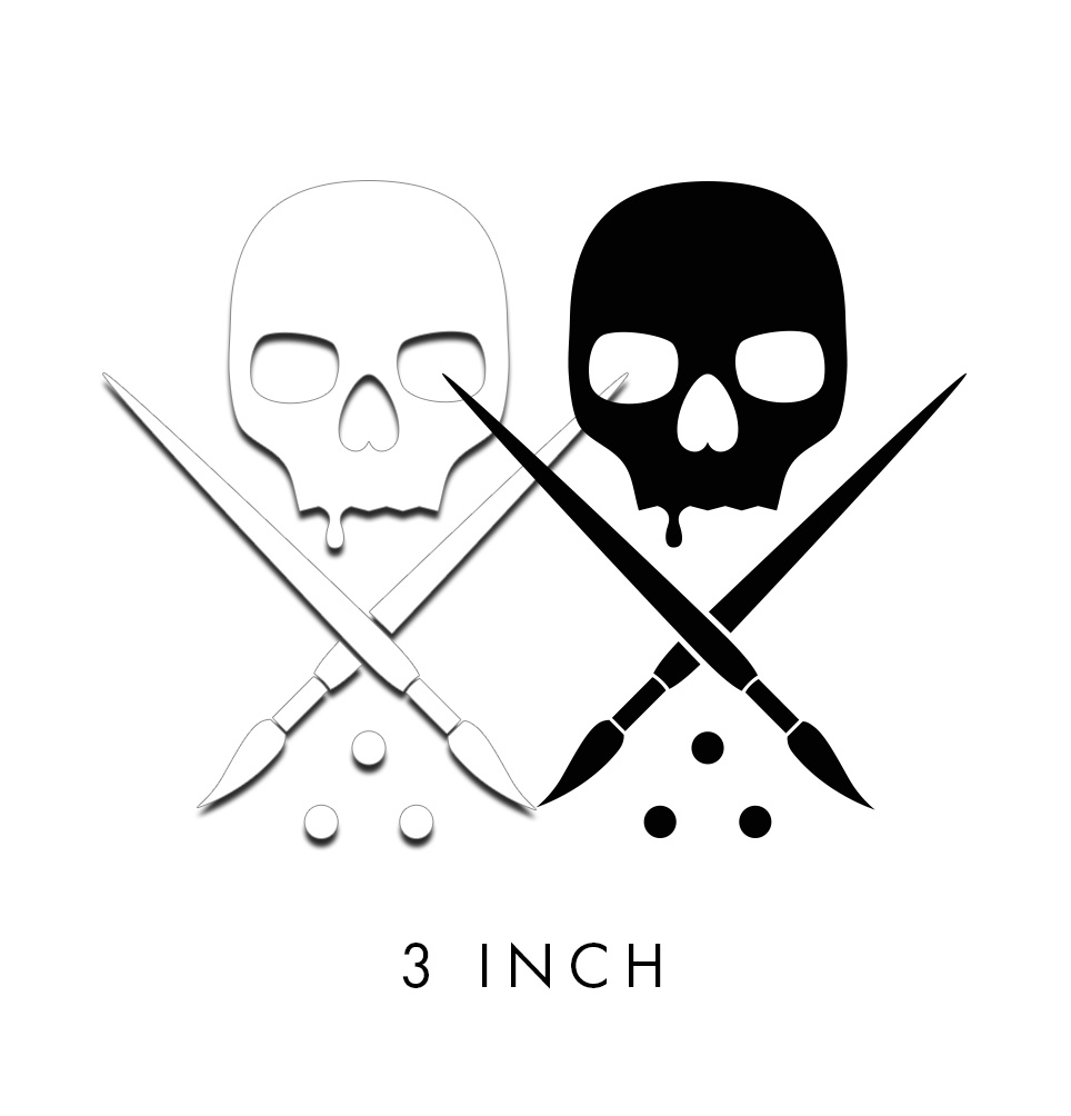 Sullen Clothing - Sticker Badge - 7.5 cm Farbe: Pink