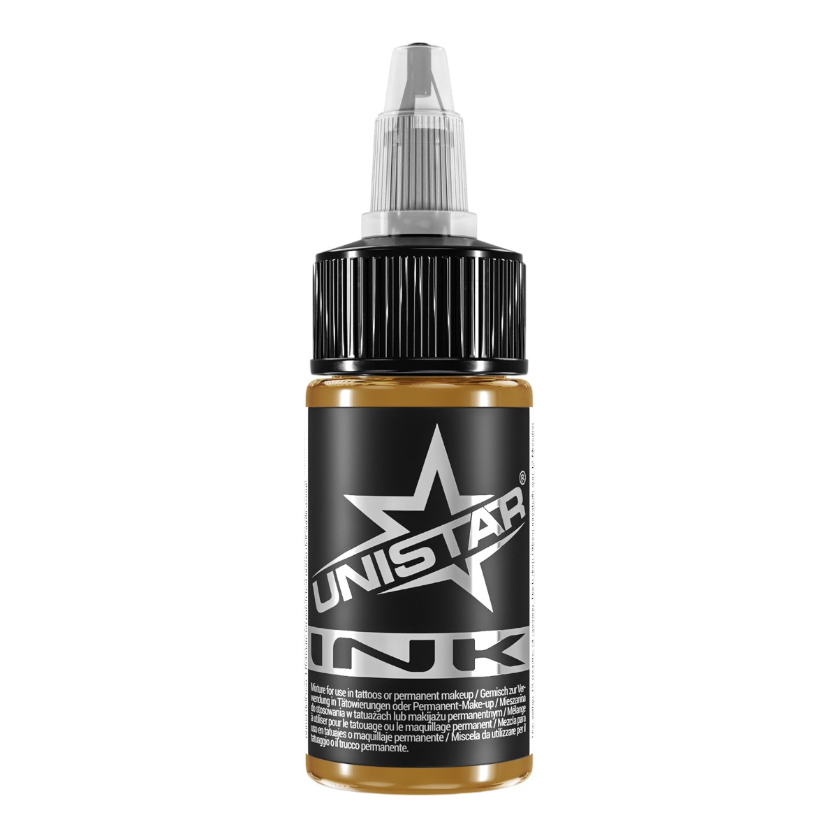 Unistar Colors Ink Dark Ochre 30ml Tattoofarbe Flasche