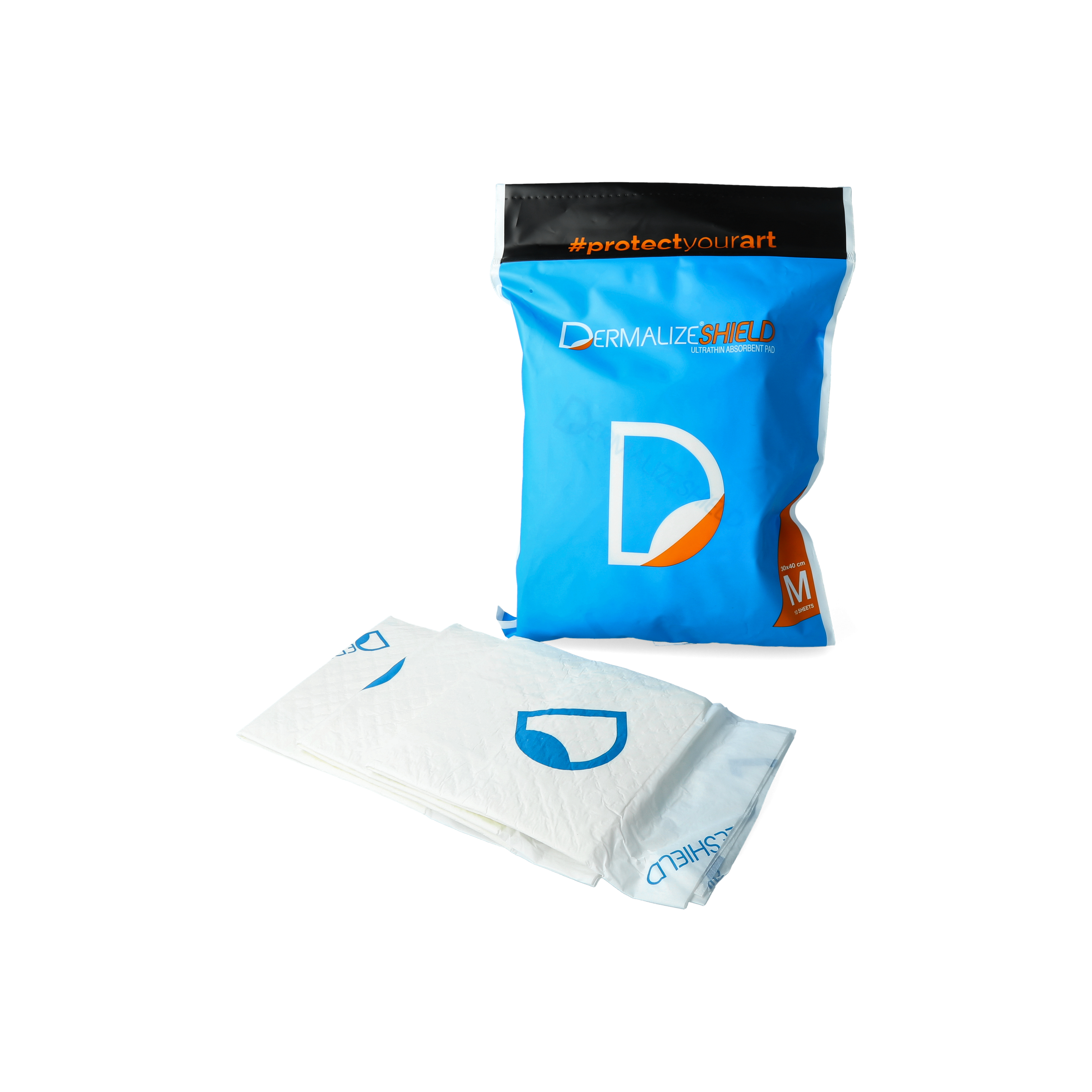 Dermalize Shield - Ultradünne saugfähige Pads - 30 x 40 cm