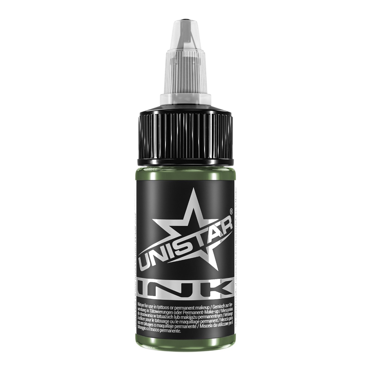 Unistar Colors Ink Dark Green 30ml Tätowierfarbe Flasche KC56