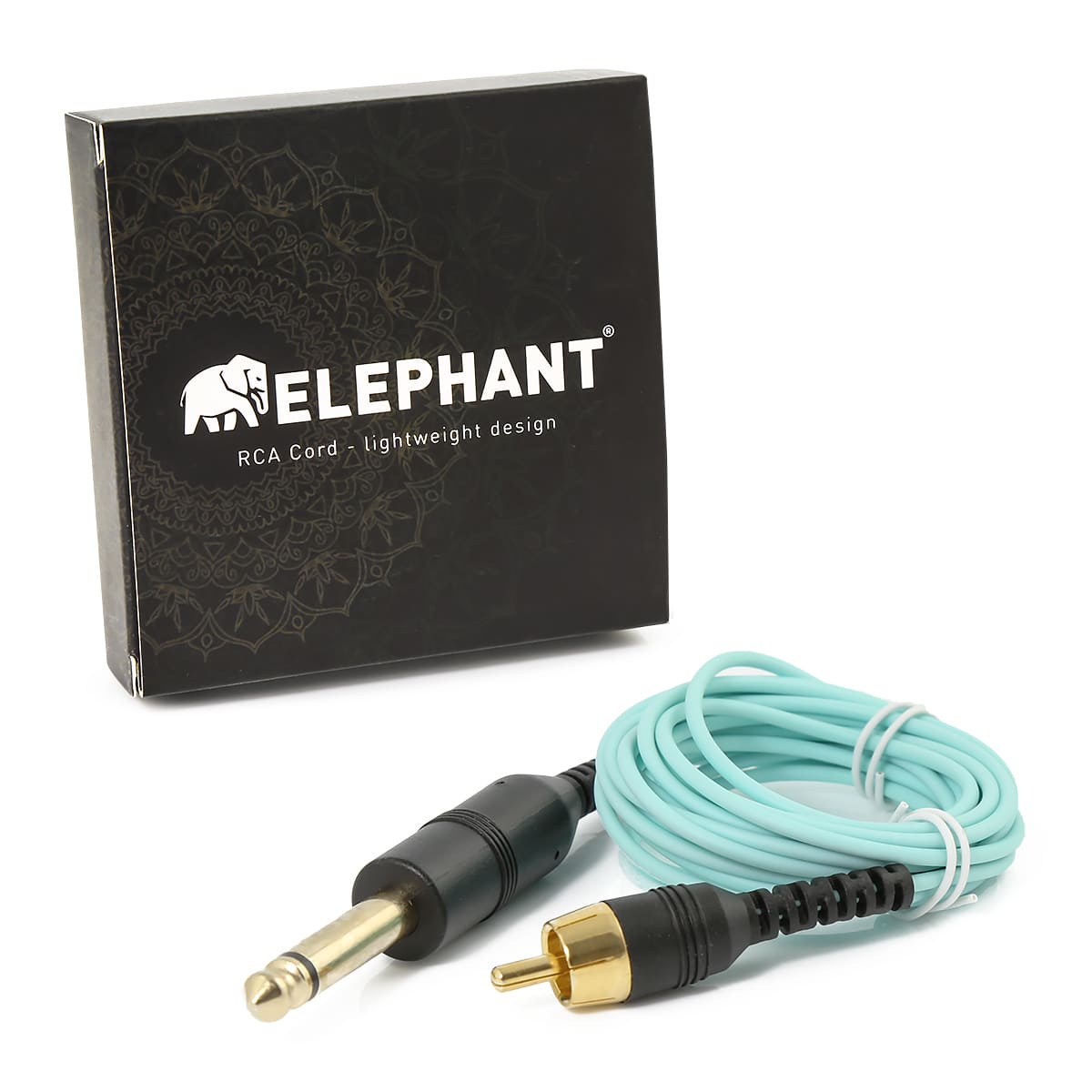 Elephant - Lightweight Cinch/RCA cable - straight colour: Light blue