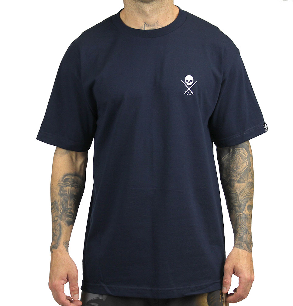 Sullen Clothing - STANDARD ISSUE NVY/WHT TEE Size: S