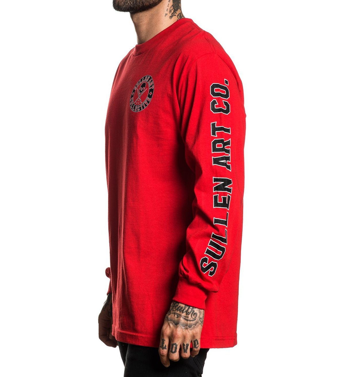 Sullen Clothing - Badge of Honor Long Sleeve - Red Größe: L