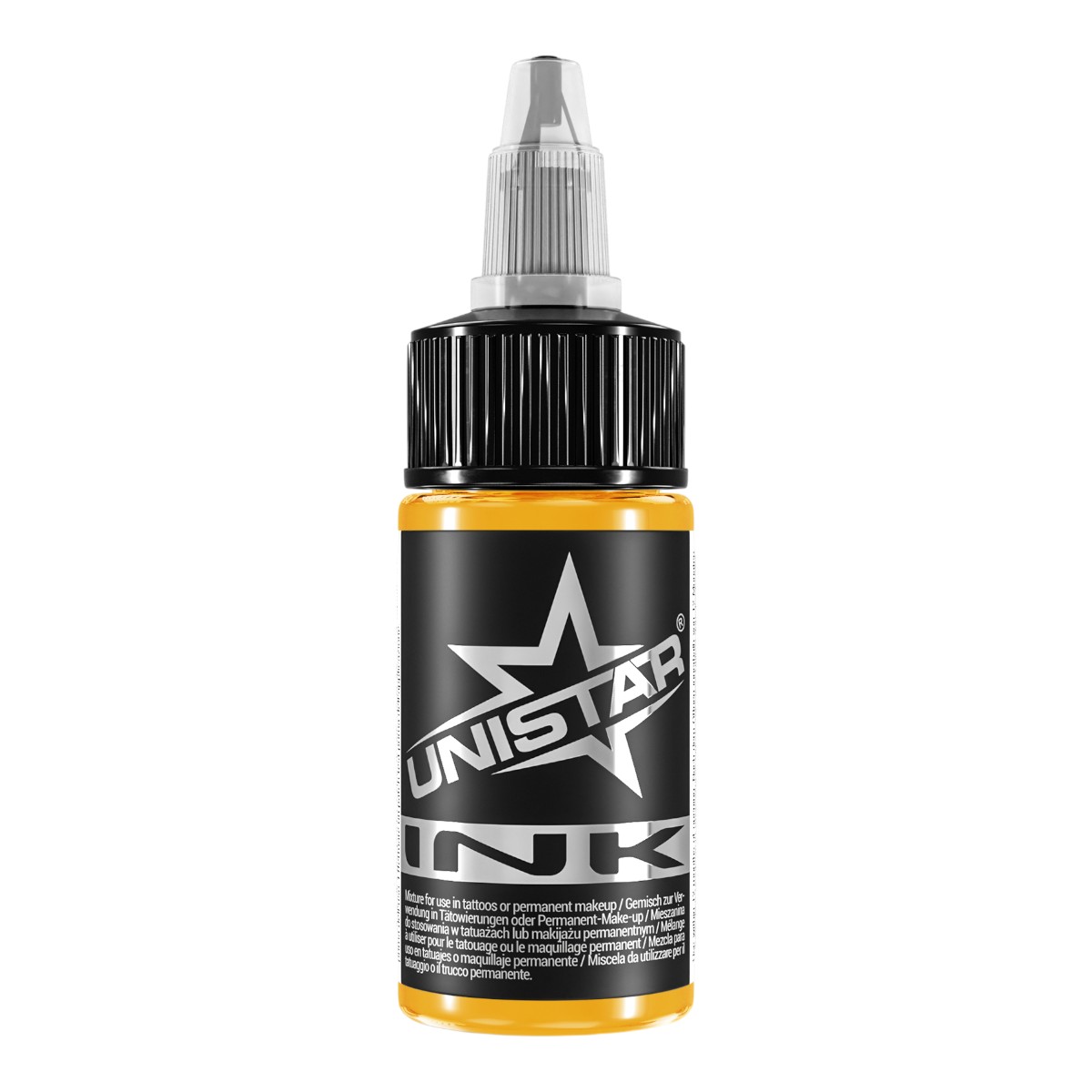 Unistar Colors Ink Top Basic Yellow 30ml Tätowierfarbe Flasche KC203