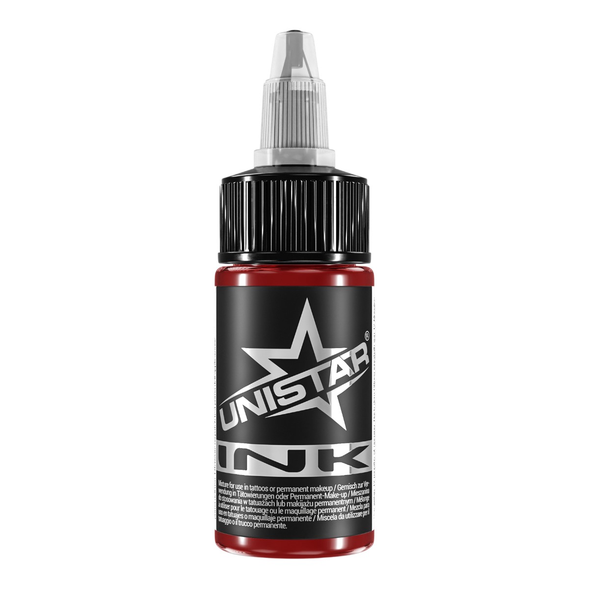 Unistar Colors Ink Basic Dark Red 30ml Tätowierfarbe Flasche KC190