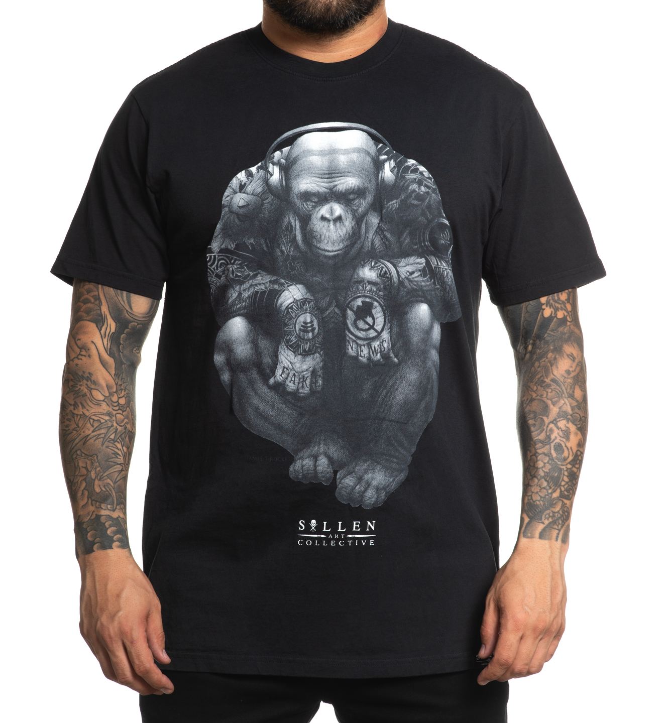 Sullen Clothing - Noise Tee - Black Sullen Clothing - Noise Tee - Black