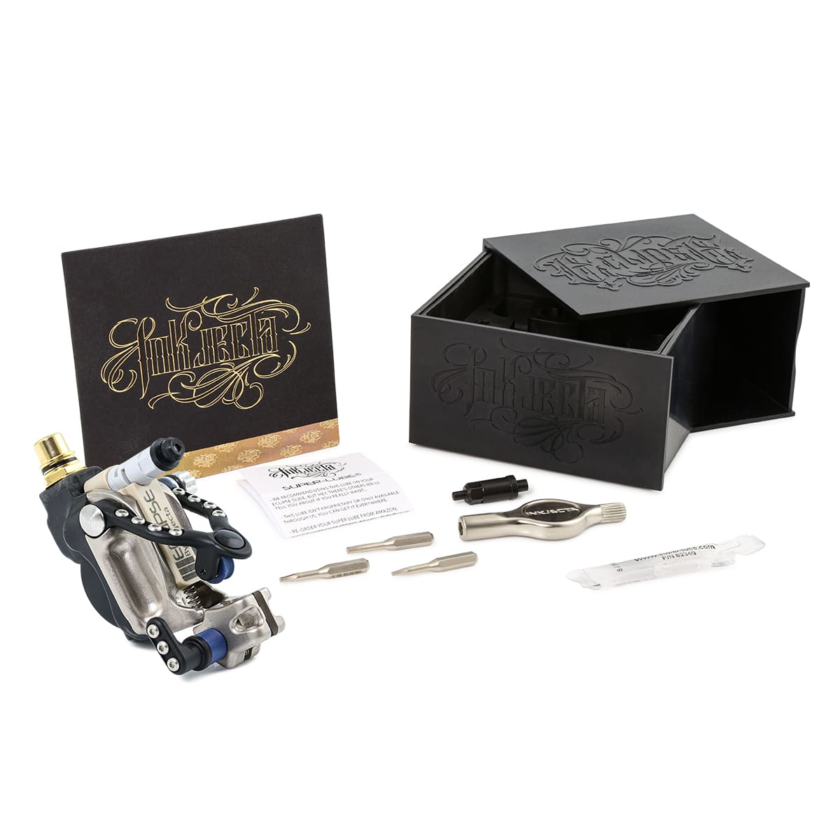 Inkjecta Eclipse - Rotary Tattoo Machine Colour: Silver - Black