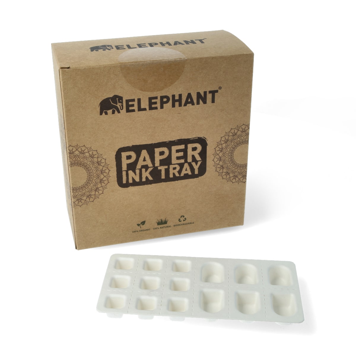 Elephant - Paper Inktray - Biodegradable - 20 pieces Elephant - Paper Inktray - Biodegradable - 20 pieces