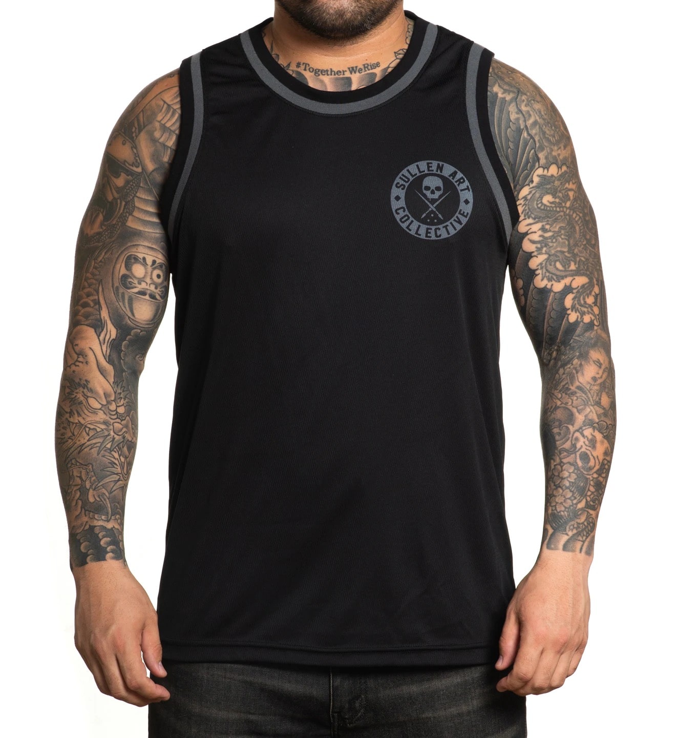 Sullen Clothing - BOH Jersey Tank Top - Black / Grey Größe: XL