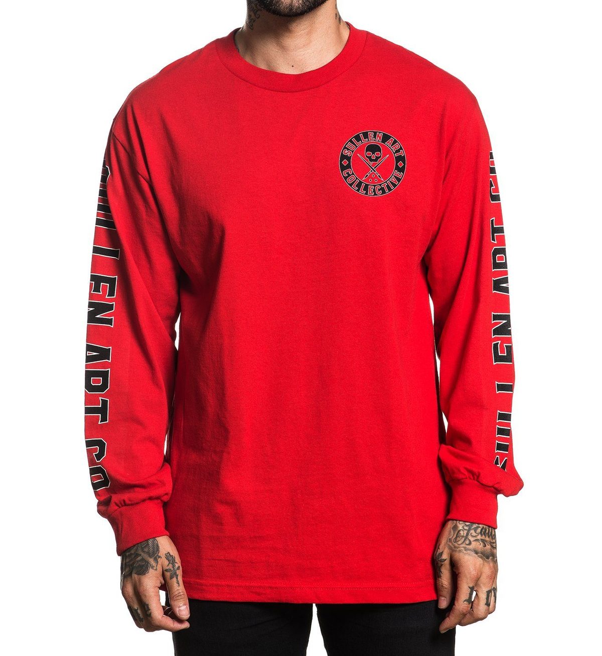Sullen Clothing - Badge of Honor Long Sleeve - Red Größe: L