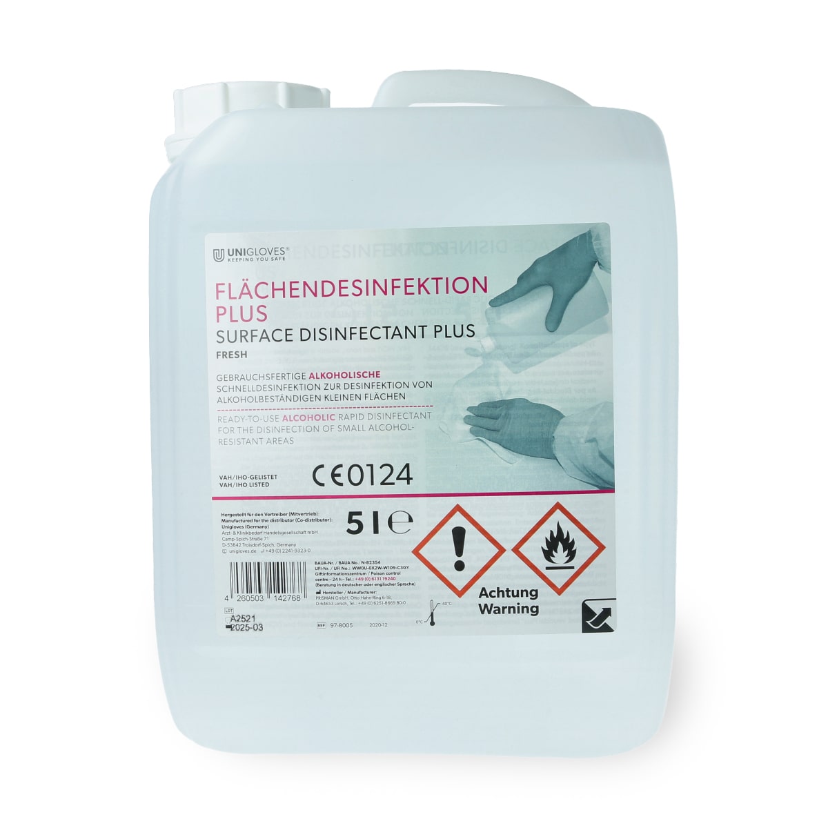 Unigloves - Flächendesinfektion Plus - Fresh Inhalt: 5 l