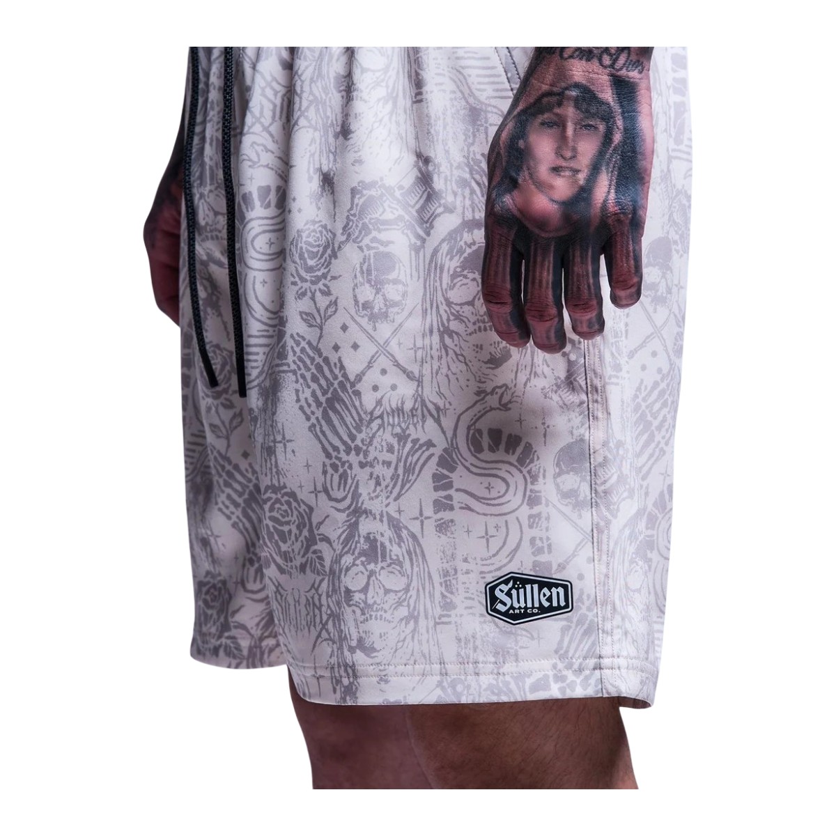 Sullen Clothing Creeping Death E-Waist Boardshorts - Off White - Größe: L