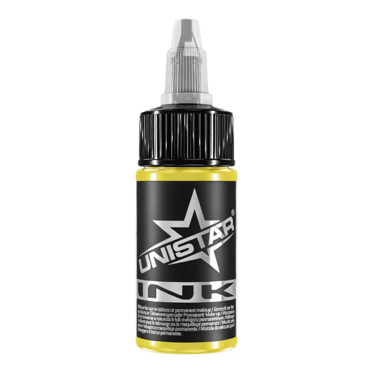 Unistar Colors Ink Basic Yellow 30ml Tätowierfarbe Flasche KC41