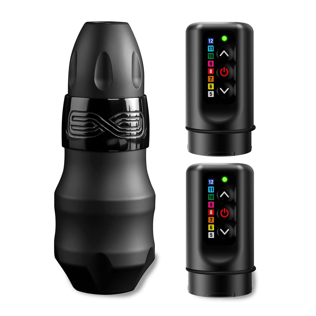 FK Irons - Exo Tattoo Maschine - Black Ops + 2 Power Bolts Stroke: 4.0 mm
