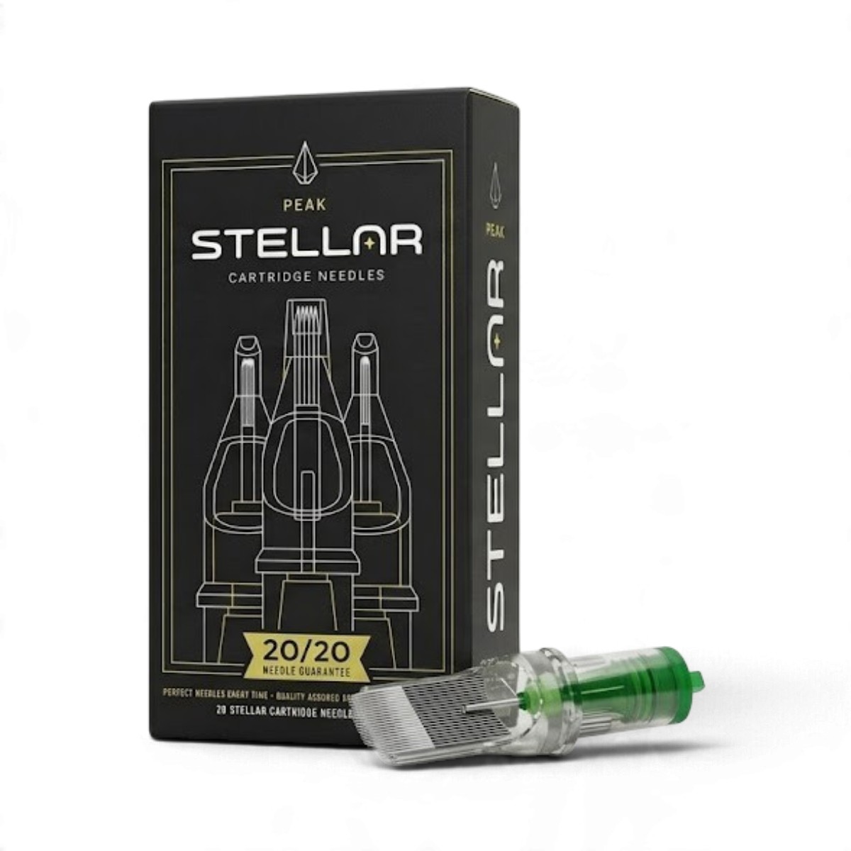 Stellar 2.0 Cartridges #12 (0.35mm) Curved XXL Magnum XLT (7mm) - Needle Size 49 - Box of 20