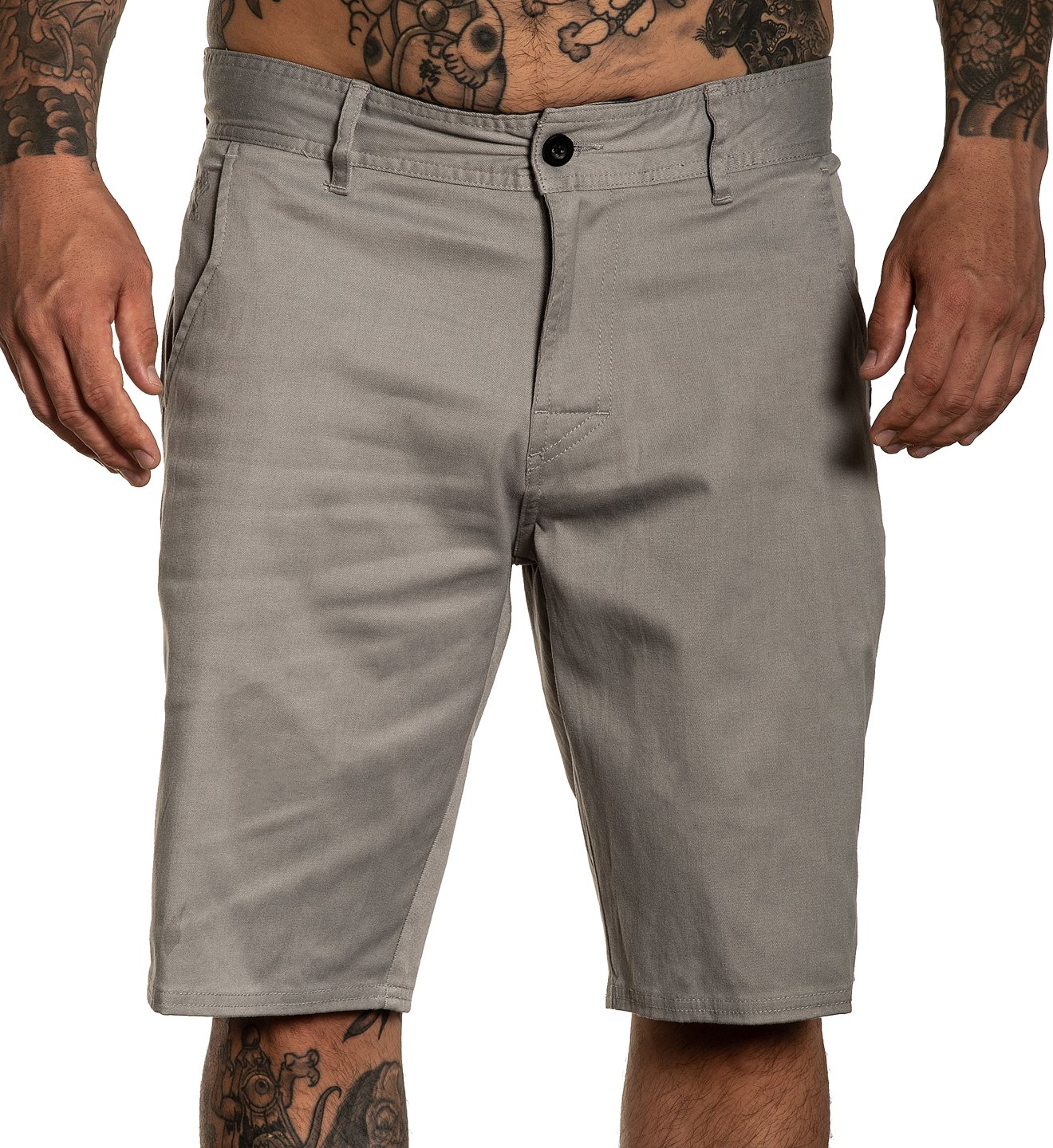 Sullen Clothing - Sunset Walk Shorts - Light Grey Größe: 40