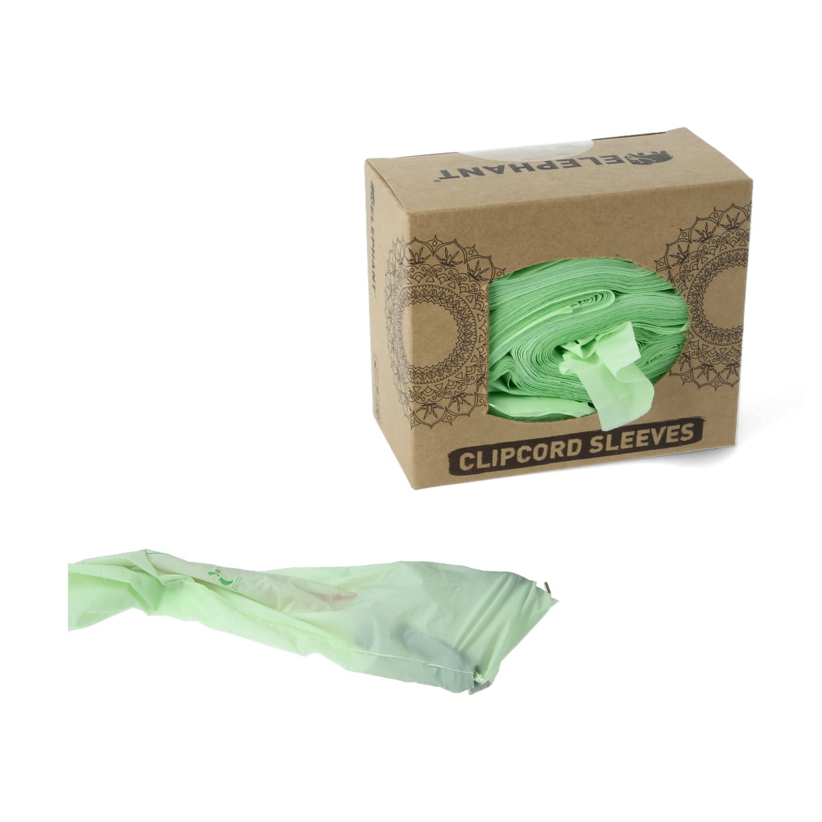 Elephant - Clipcord Sleeve - Biologisch Abbaubar - 6 x 80 cm - 100 Stück