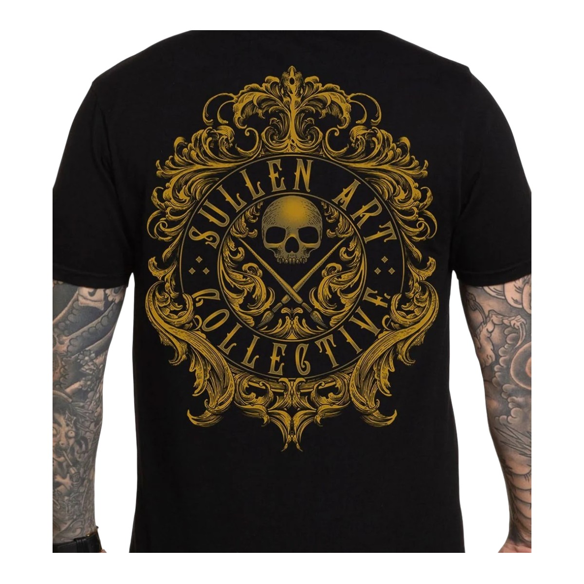 Sullen Clothing Filigree Badge Tee - Jet Black - Größe: L