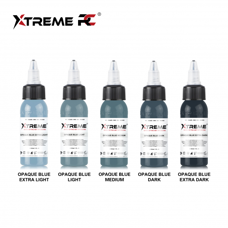 Xtreme Ink - Opaque Blue Set - 5 x 30 ml