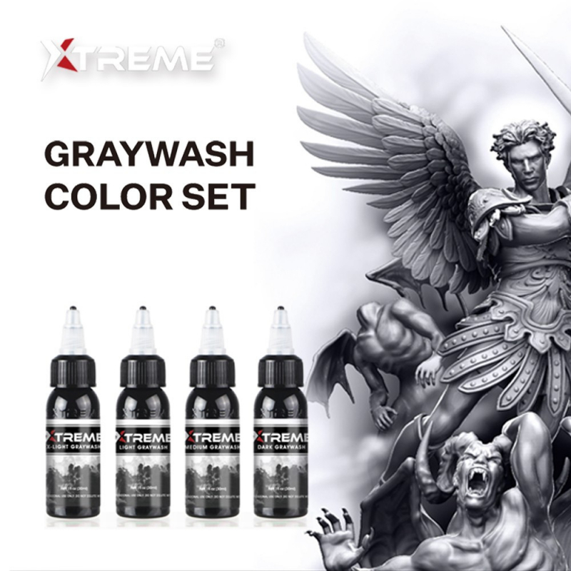 Xtreme Ink - Graywash Set - 4 x 120 ml