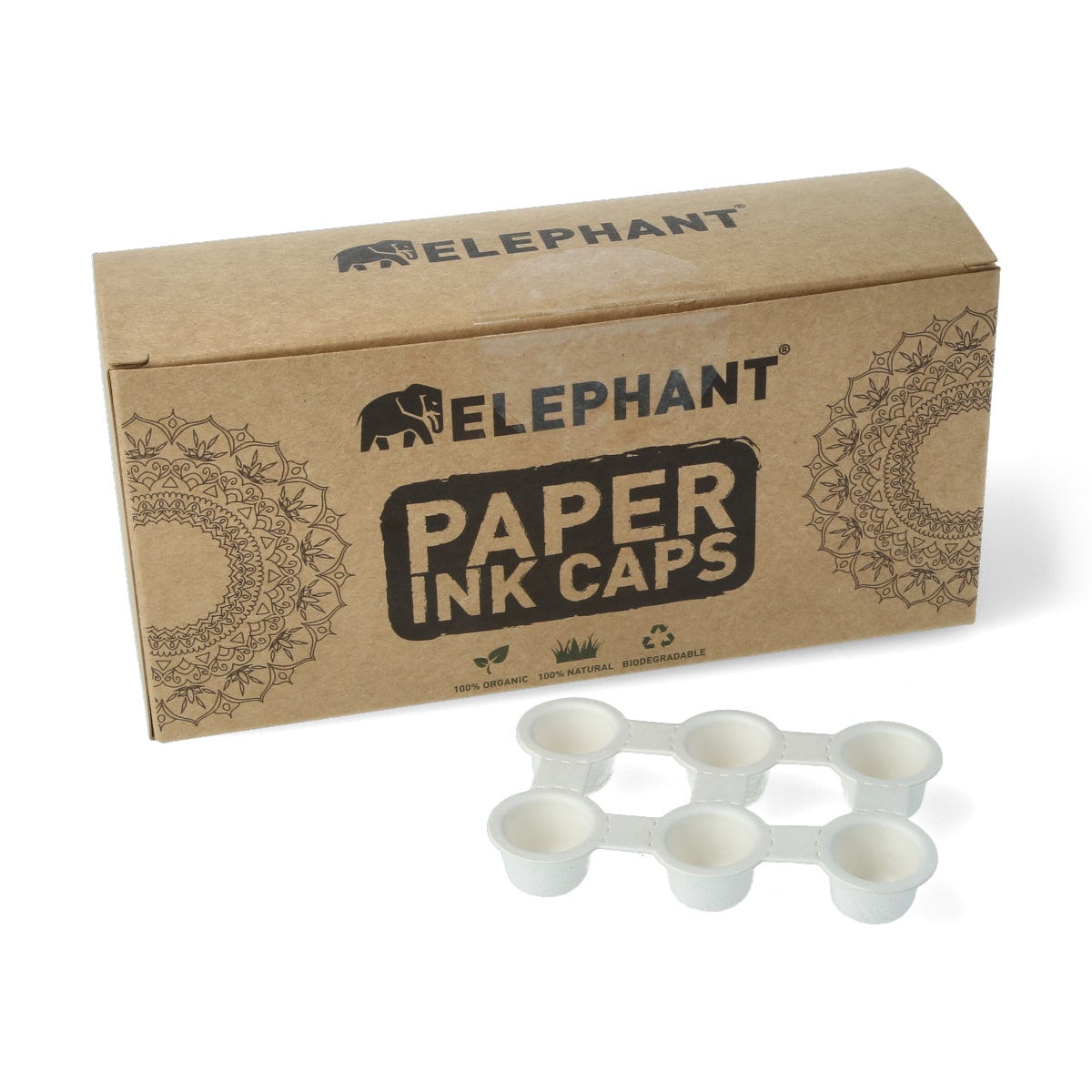 Elephant - Paper Ink Cap - Biodegradable - 6 x 16 mm - 20 pieces Elephant - Paper Ink Cap - Biodegradable - 6 x 16 mm - 20 pieces