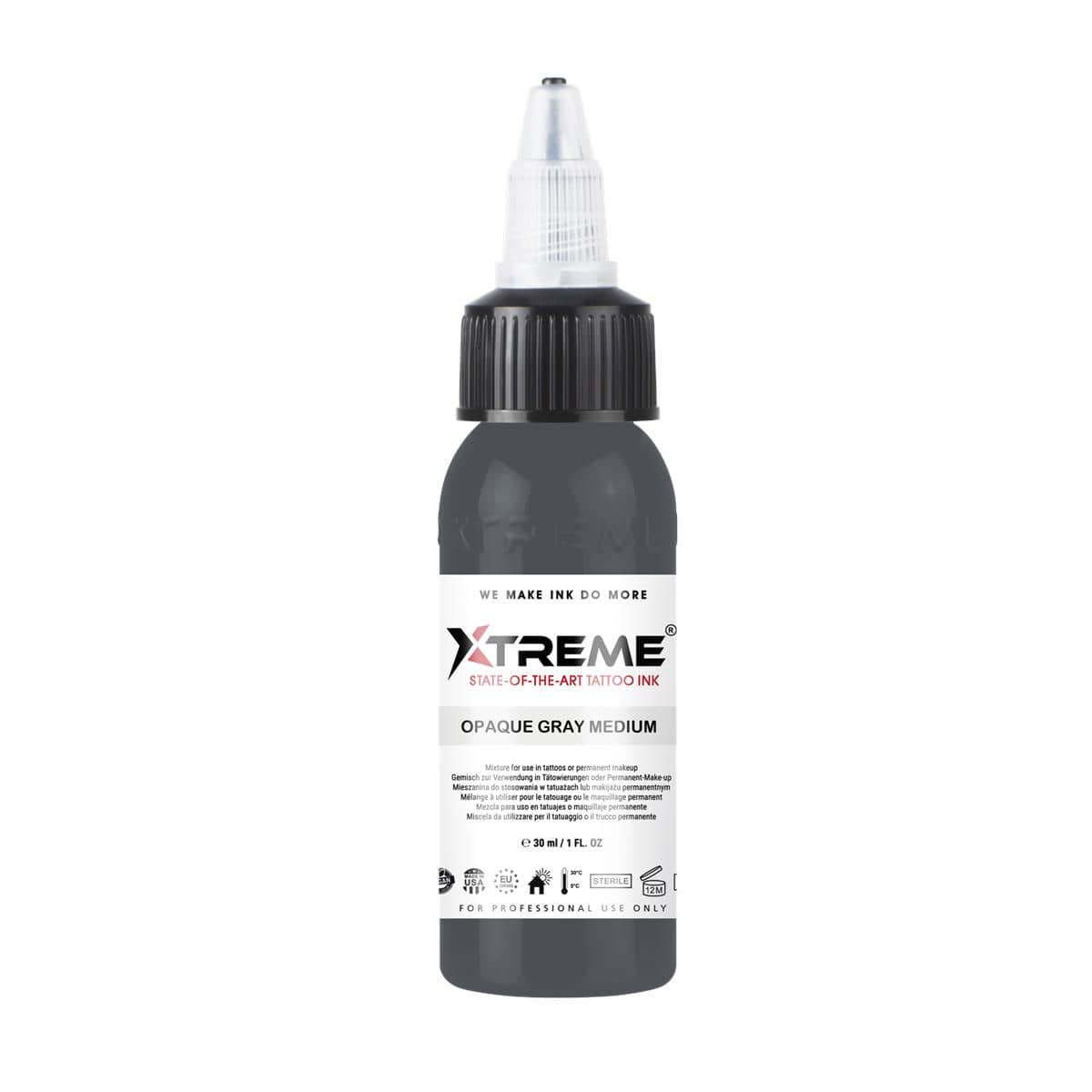 Xtreme Ink - Opaque Gray Medium - 30 ml
