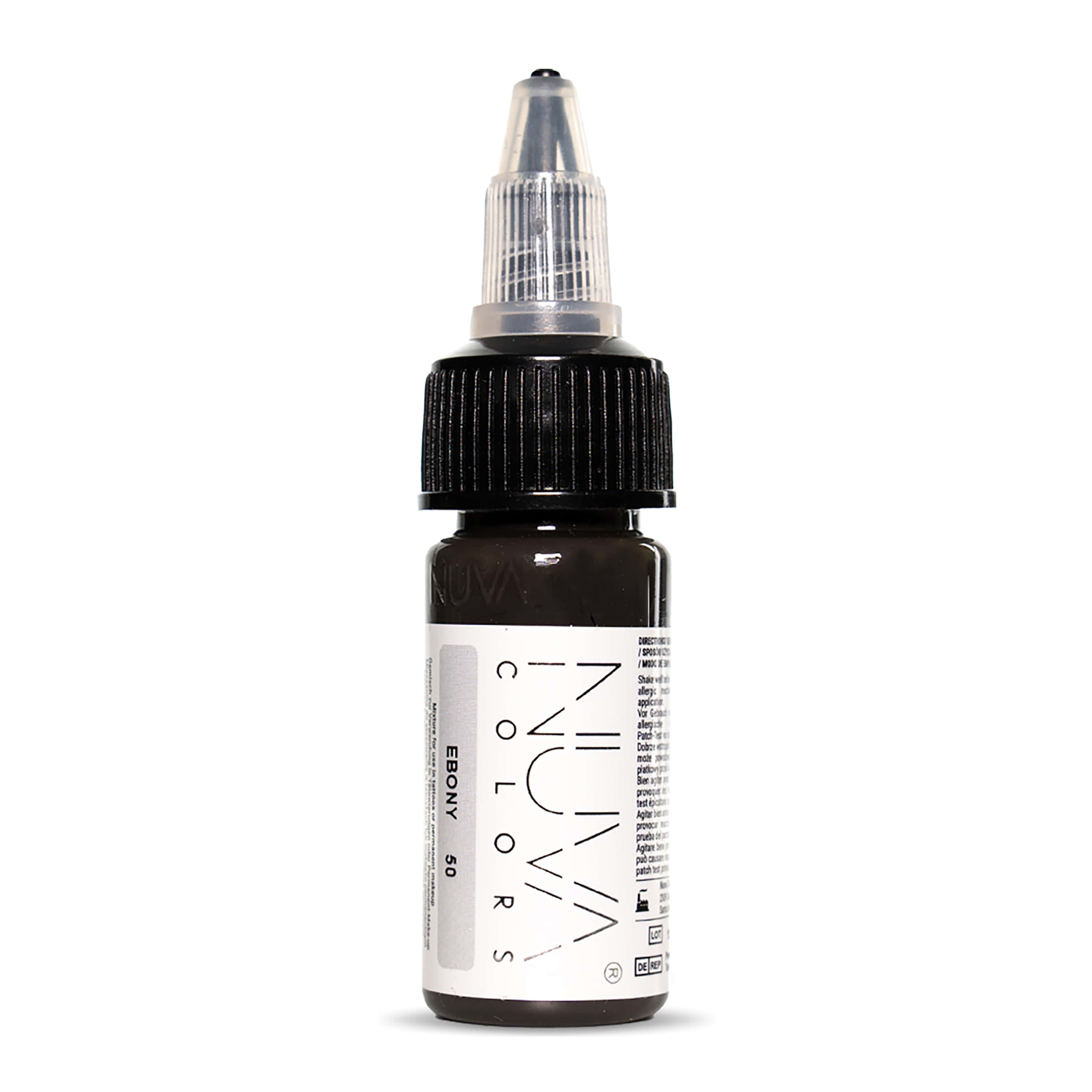 Nuva Colors - PMU Pigment - 50 Ebony - 15 ml