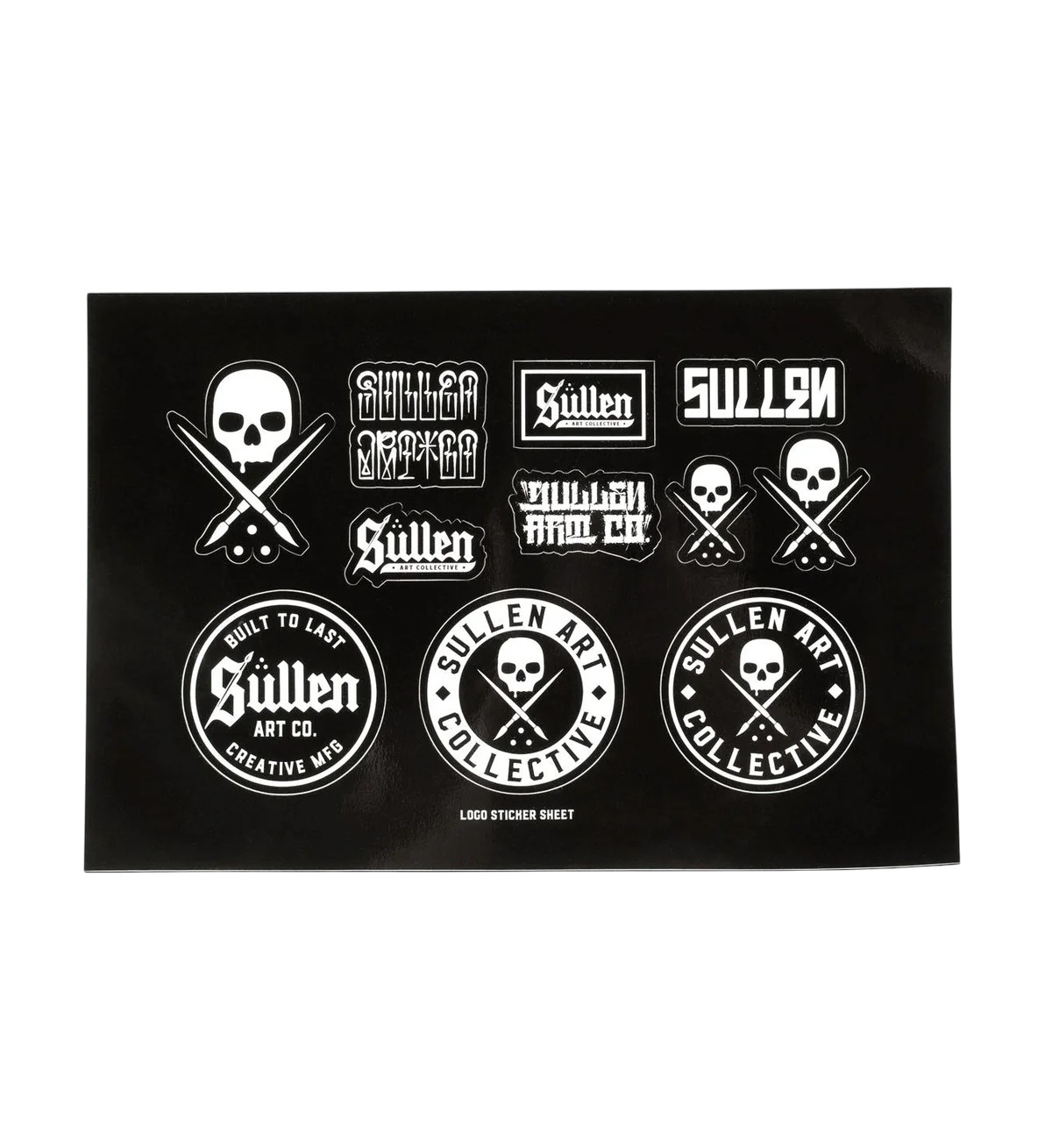 Sullen Logo Sticker Sheet Black/White