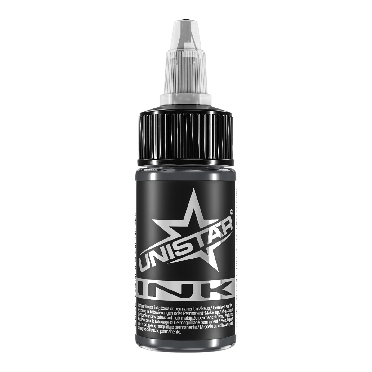 Unistar Colors Ink Solid Gray #5 30ml Tattoofarbe Flasche