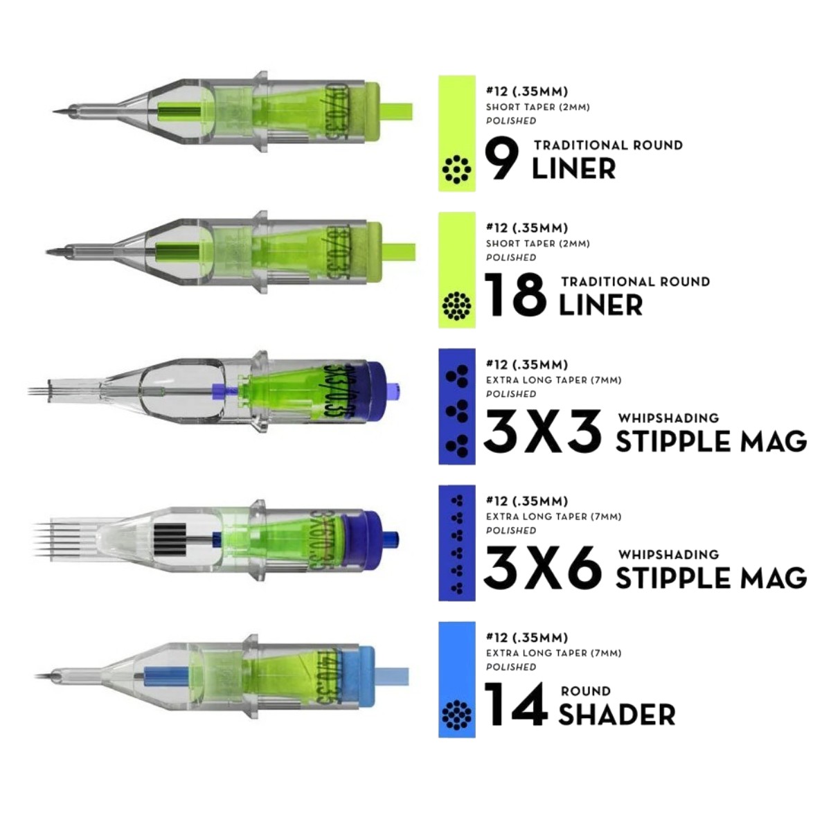 Stellar 2.0 Cartridges - Traditional Sample Box of 5